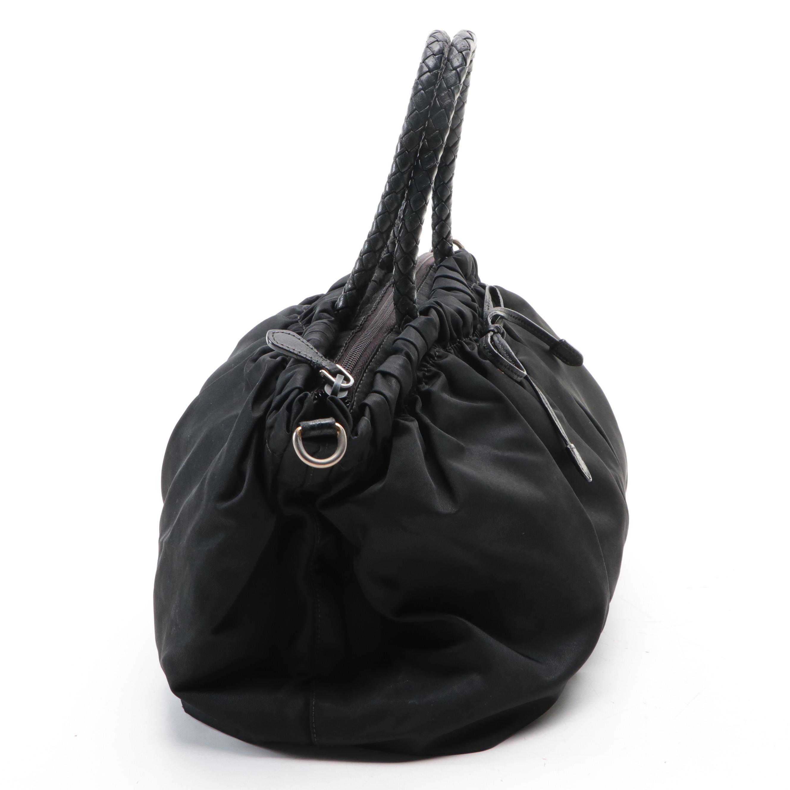 Prada Tessuto Nylon Drawstring Handbag