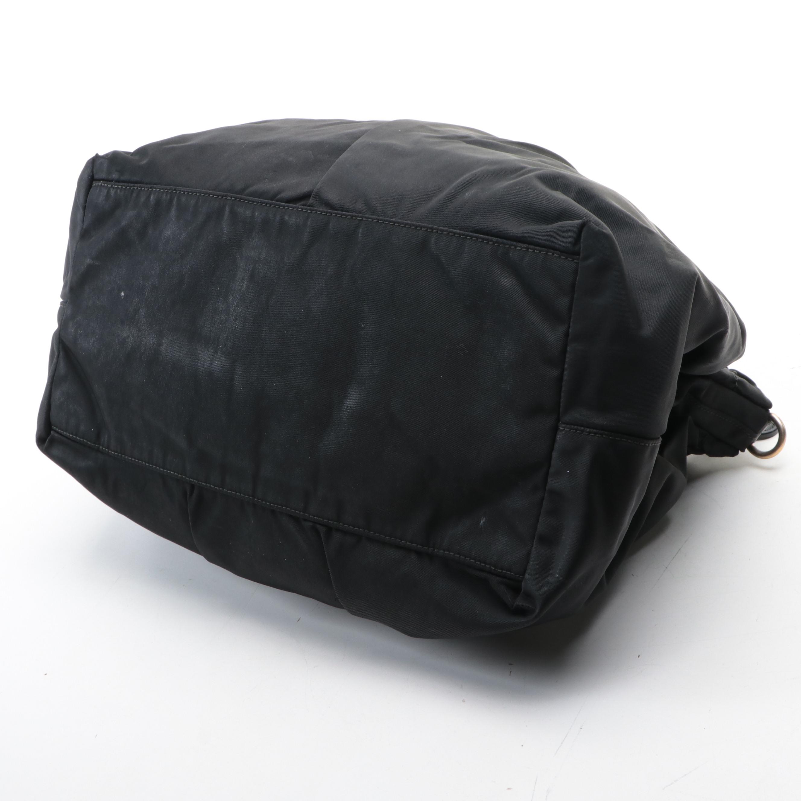 Prada Tessuto Nylon Drawstring Handbag