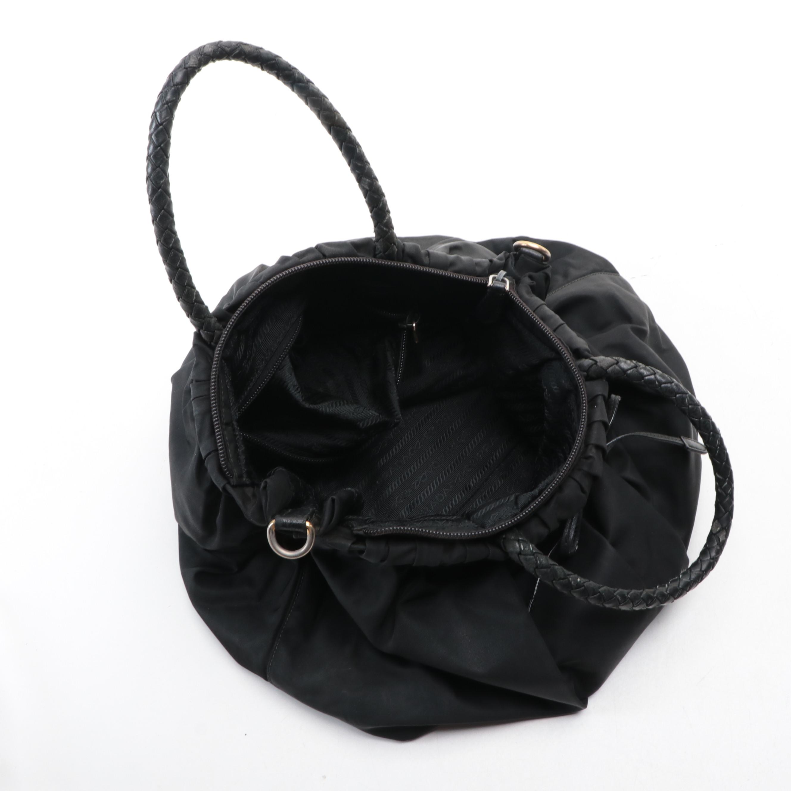 Prada Tessuto Nylon Drawstring Handbag