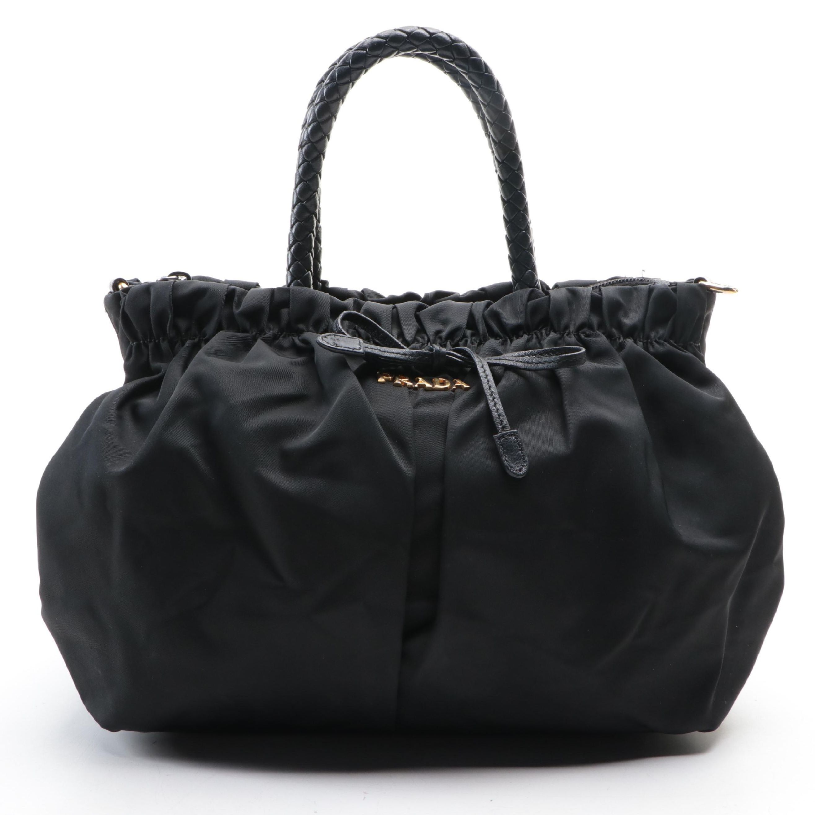 Prada Tessuto Nylon Drawstring Handbag