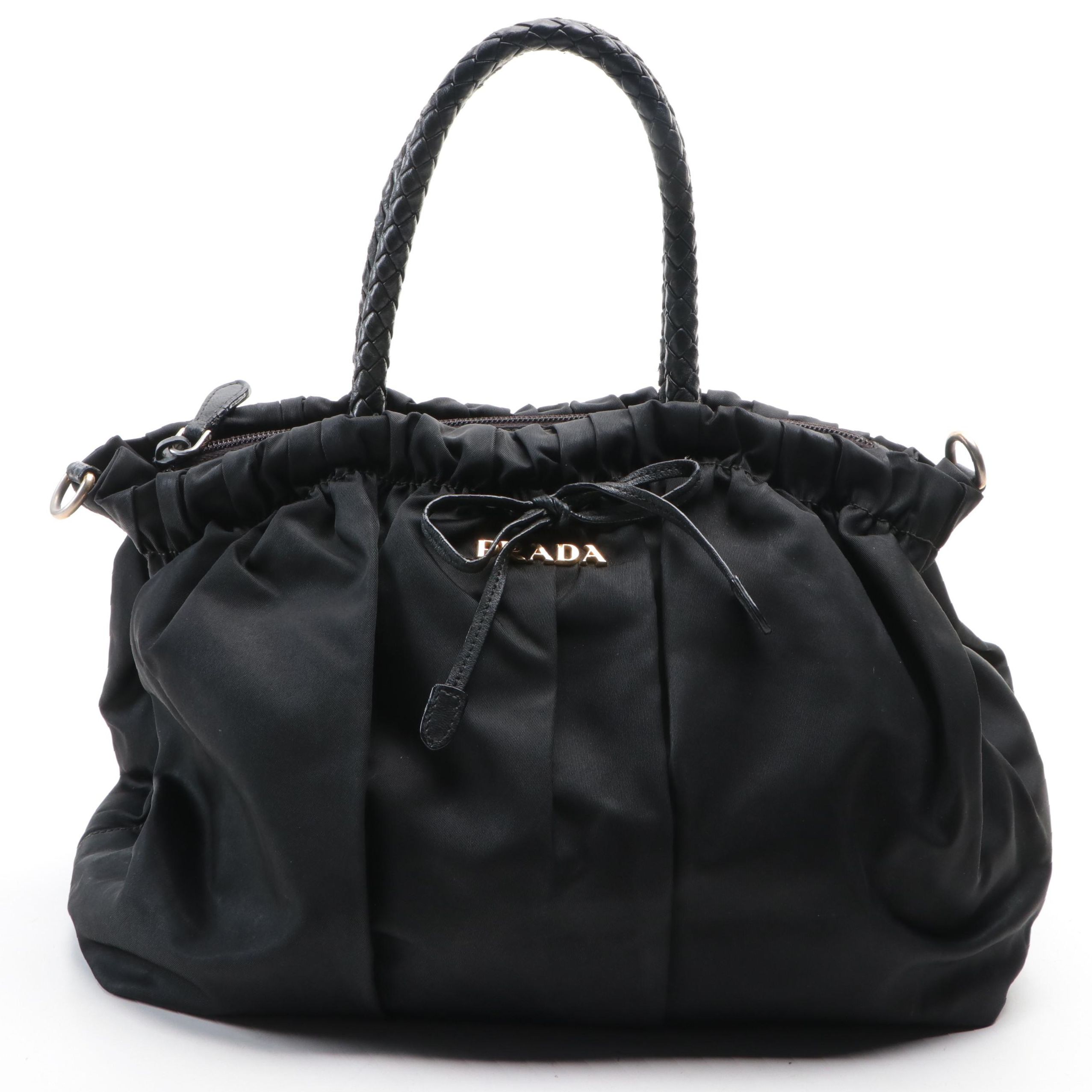 Prada Tessuto Nylon Drawstring Handbag