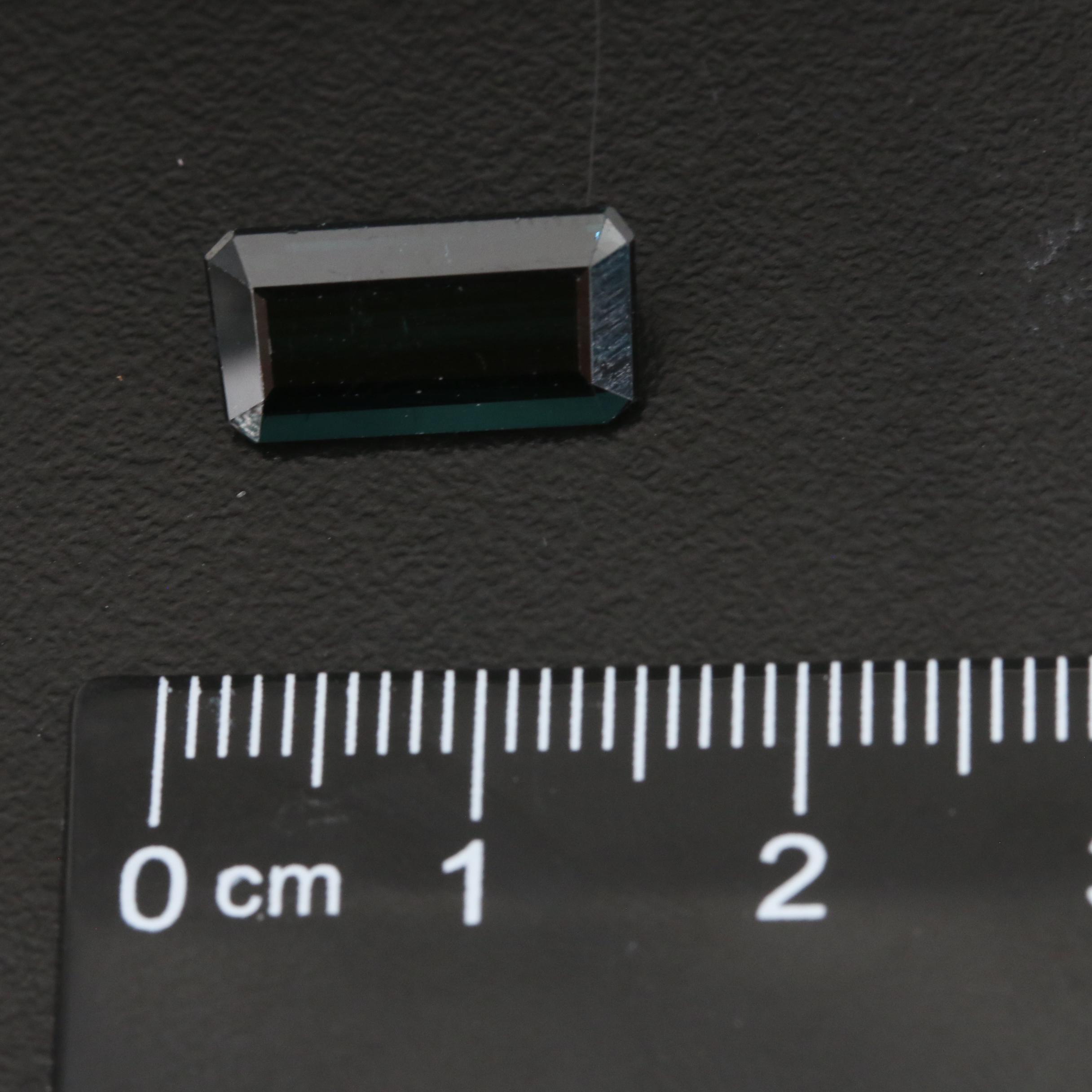 Loose 3.94 CT Cut Cornered Rectangular Faceted Indicolite