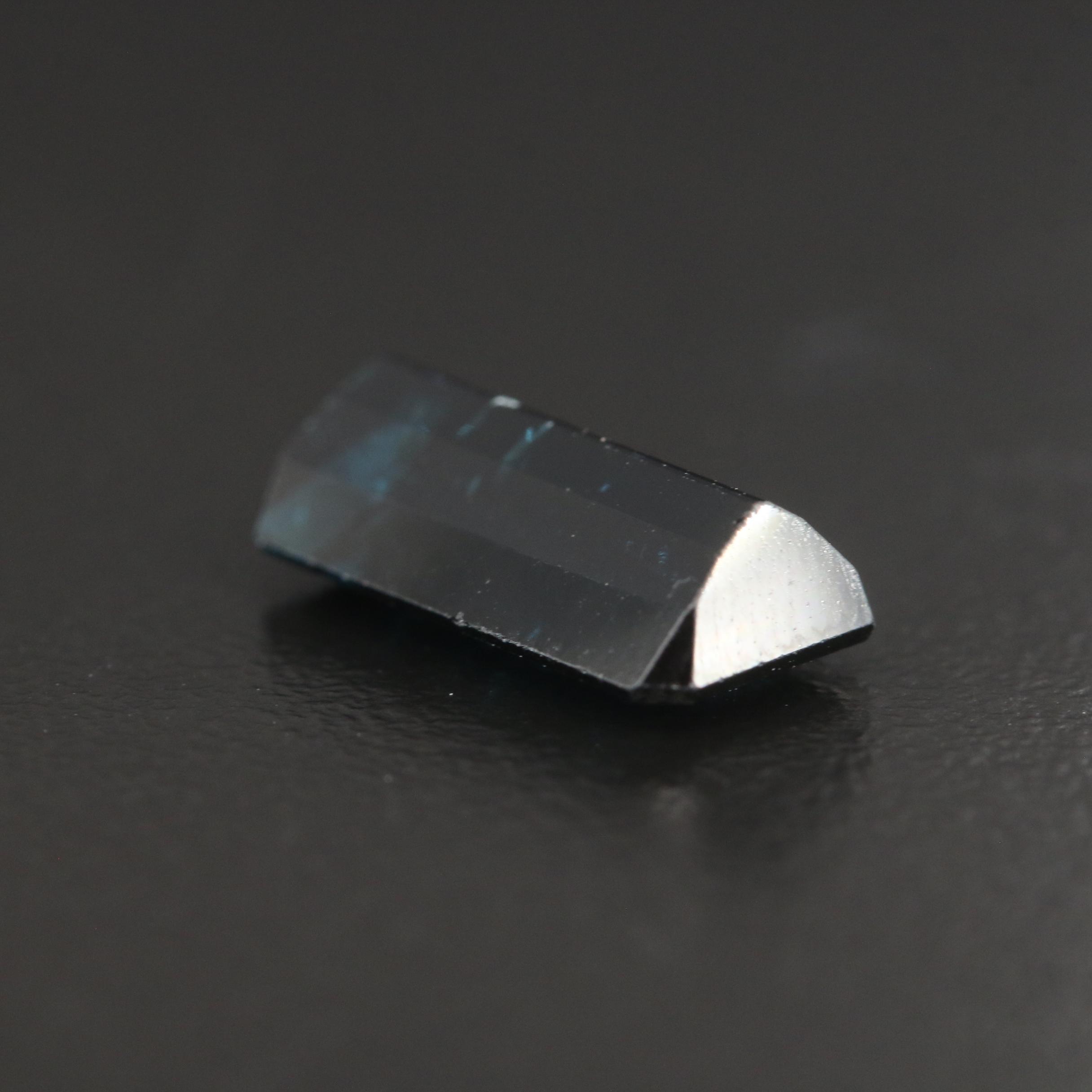 Loose 3.94 CT Cut Cornered Rectangular Faceted Indicolite