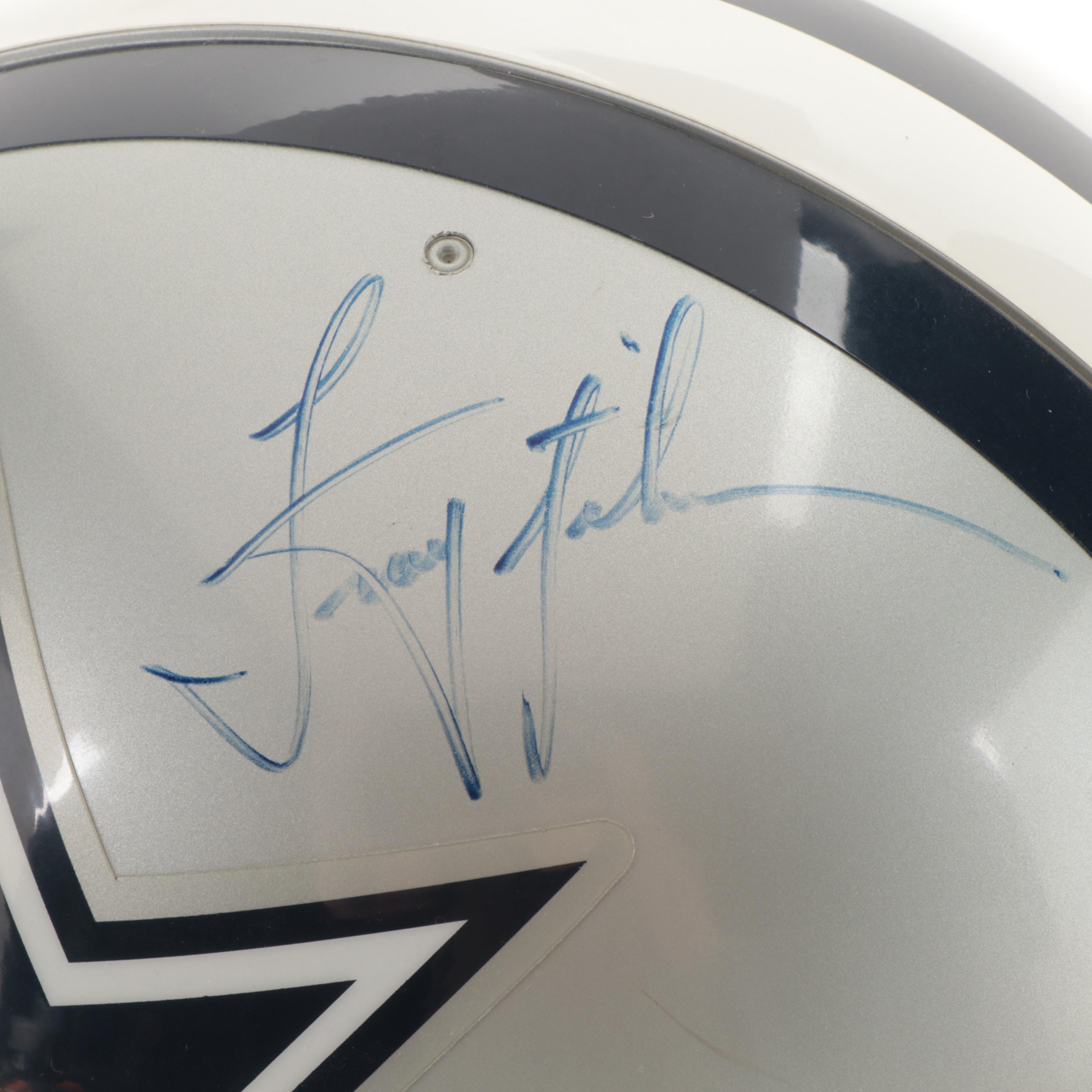 Riddell Authentic VSR-1 Dallas Cowboys Troy Aikman Signed Helmet in Case