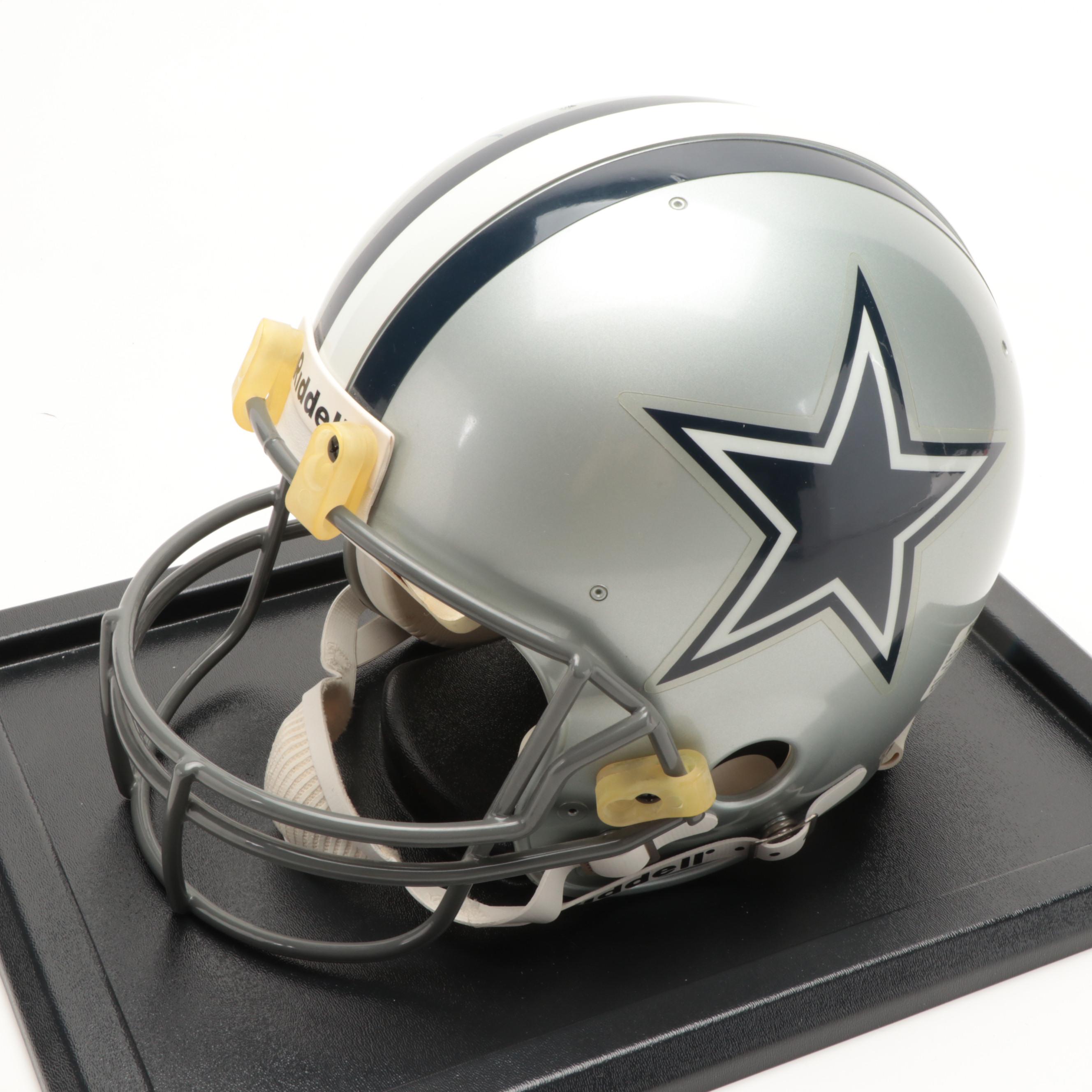 Riddell Authentic VSR-1 Dallas Cowboys Troy Aikman Signed Helmet in Case