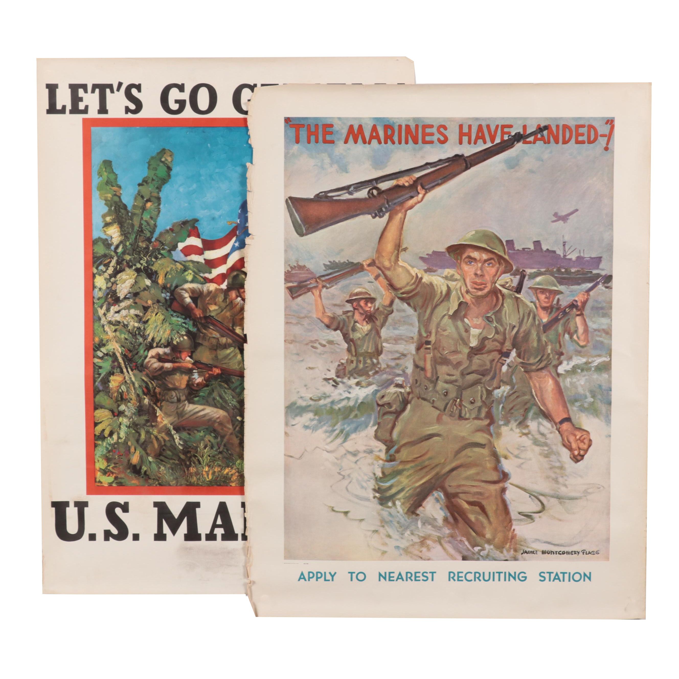 Marine Corps Recruiting Poster, Mid-20th Century