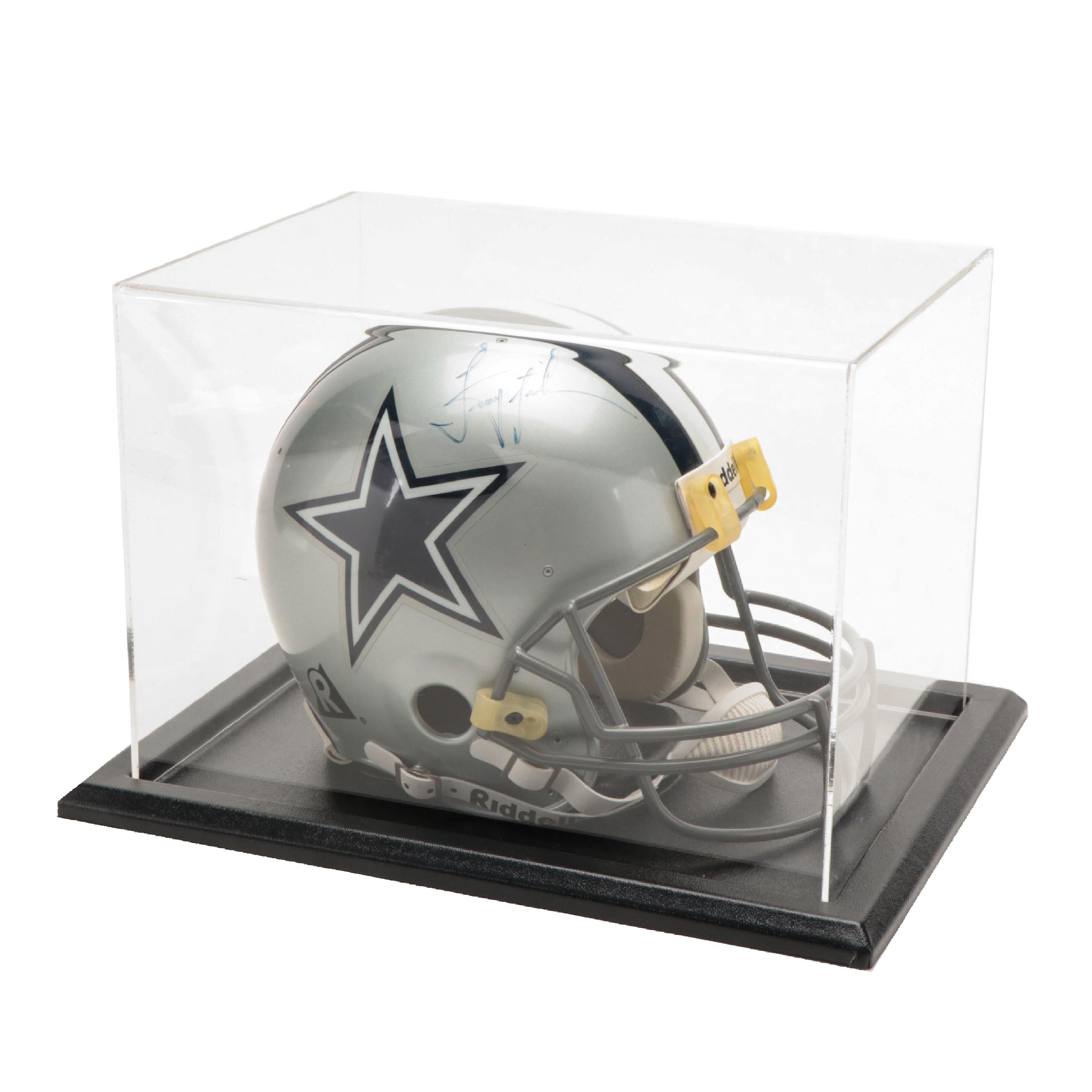 Riddell Authentic VSR-1 Dallas Cowboys Troy Aikman Signed Helmet in Case