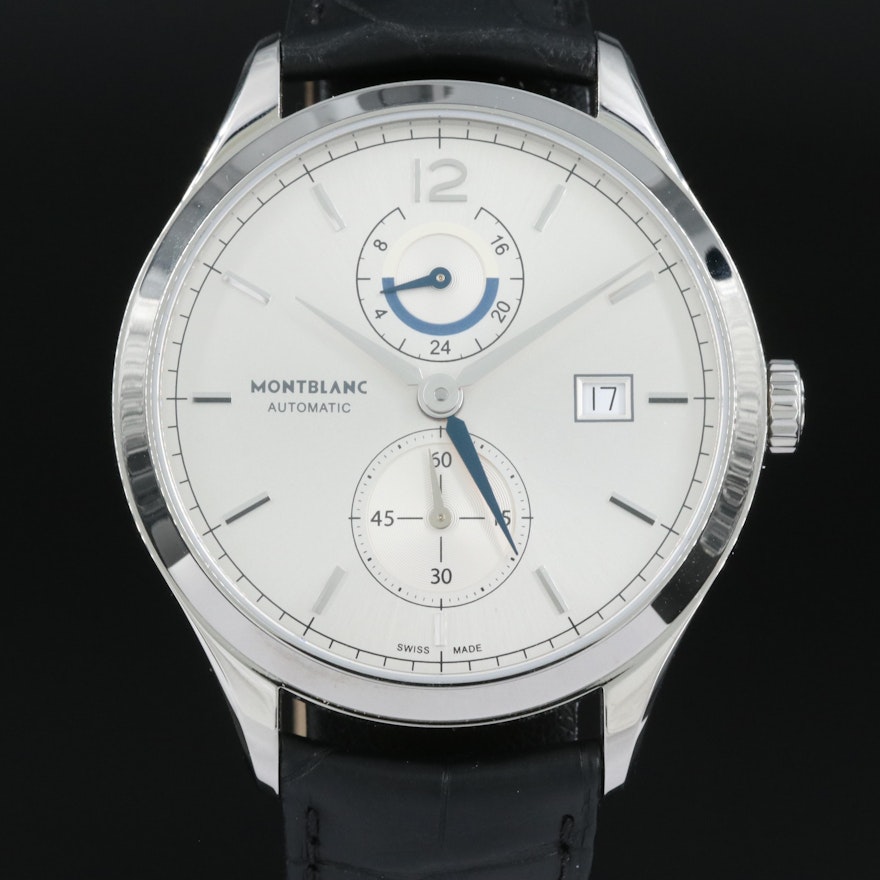 Montblanc Heritage Dual Time Chronometrie GMT Wristwatch
