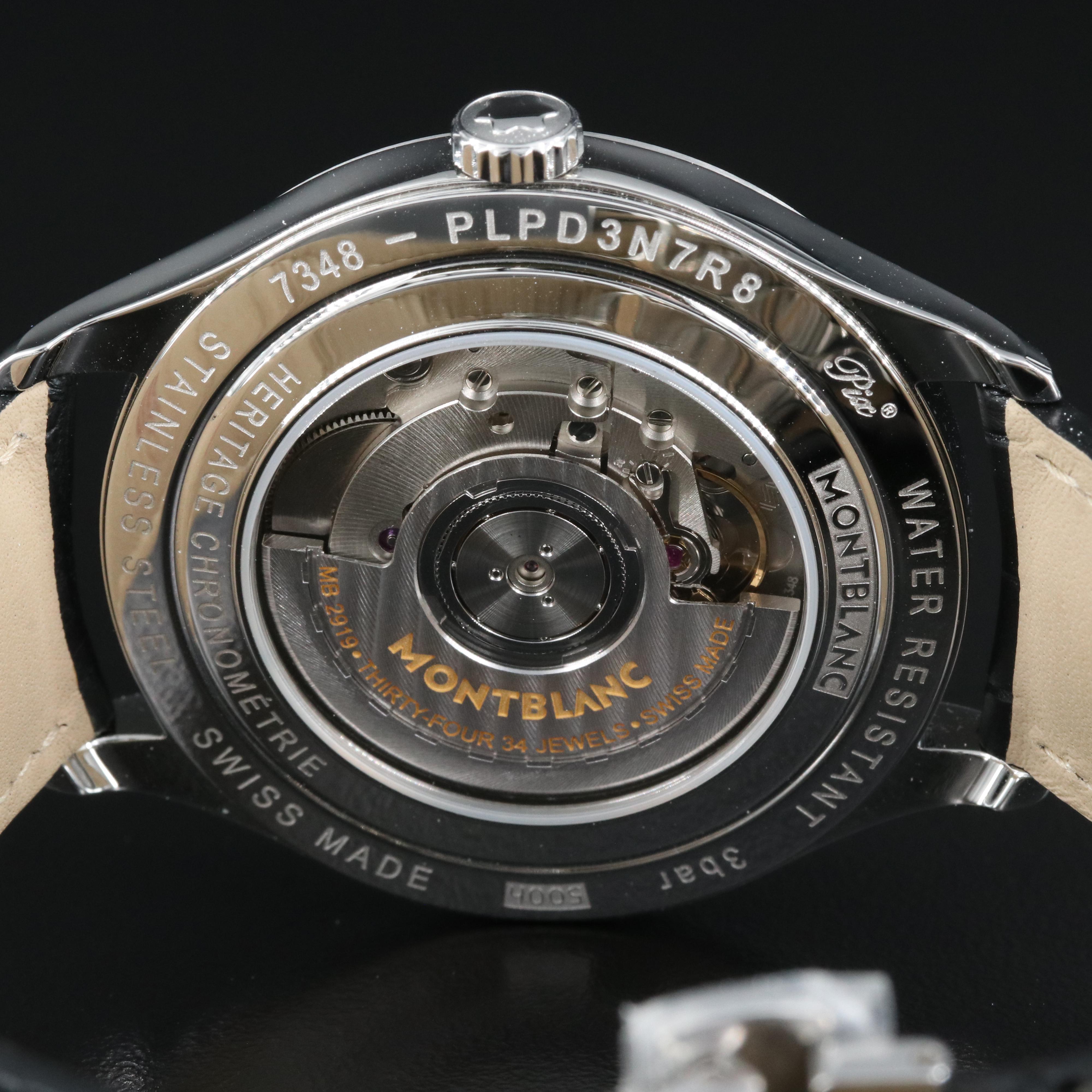 Montblanc Heritage Dual Time Chronometrie GMT Watch