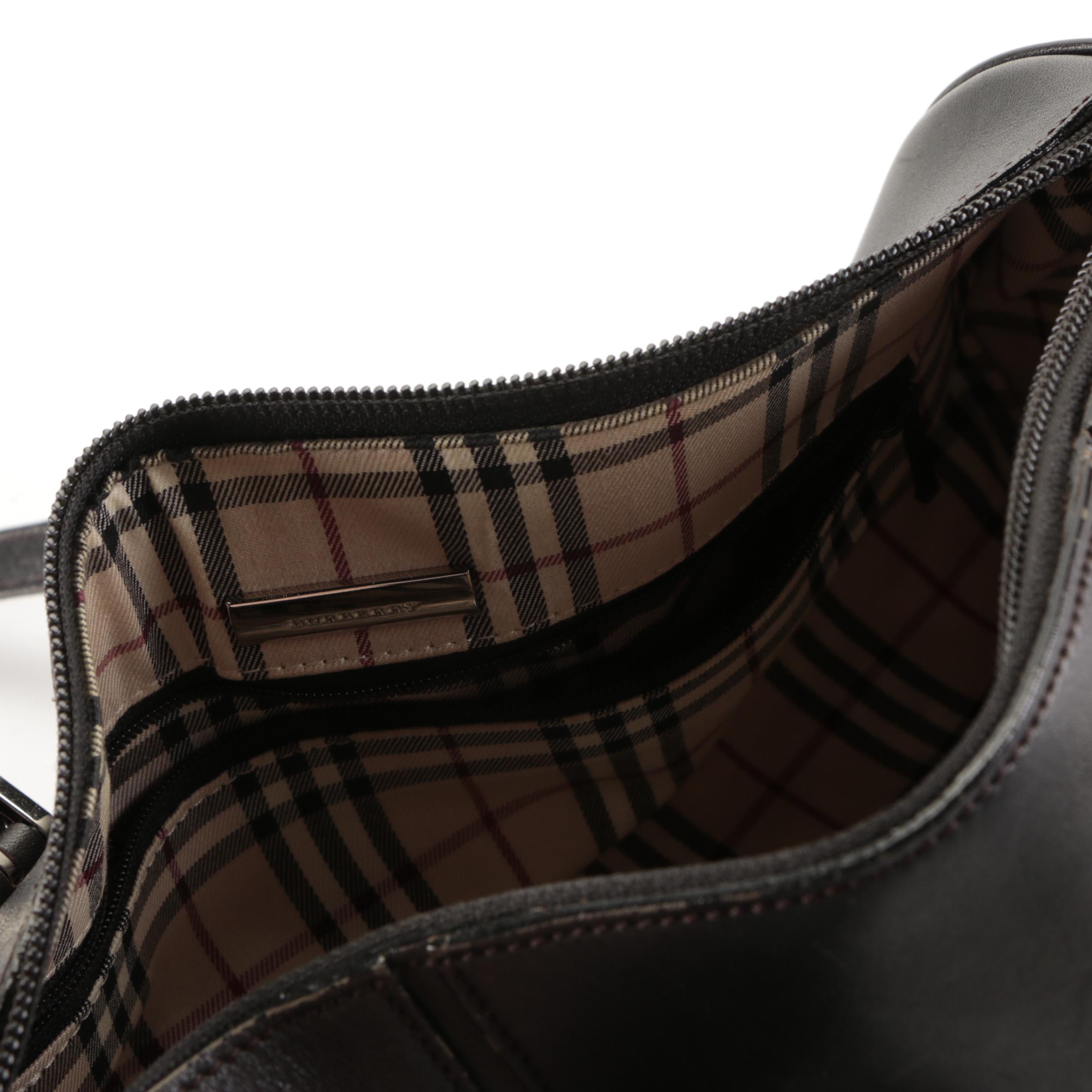 Burberry Leather Barrel Bag