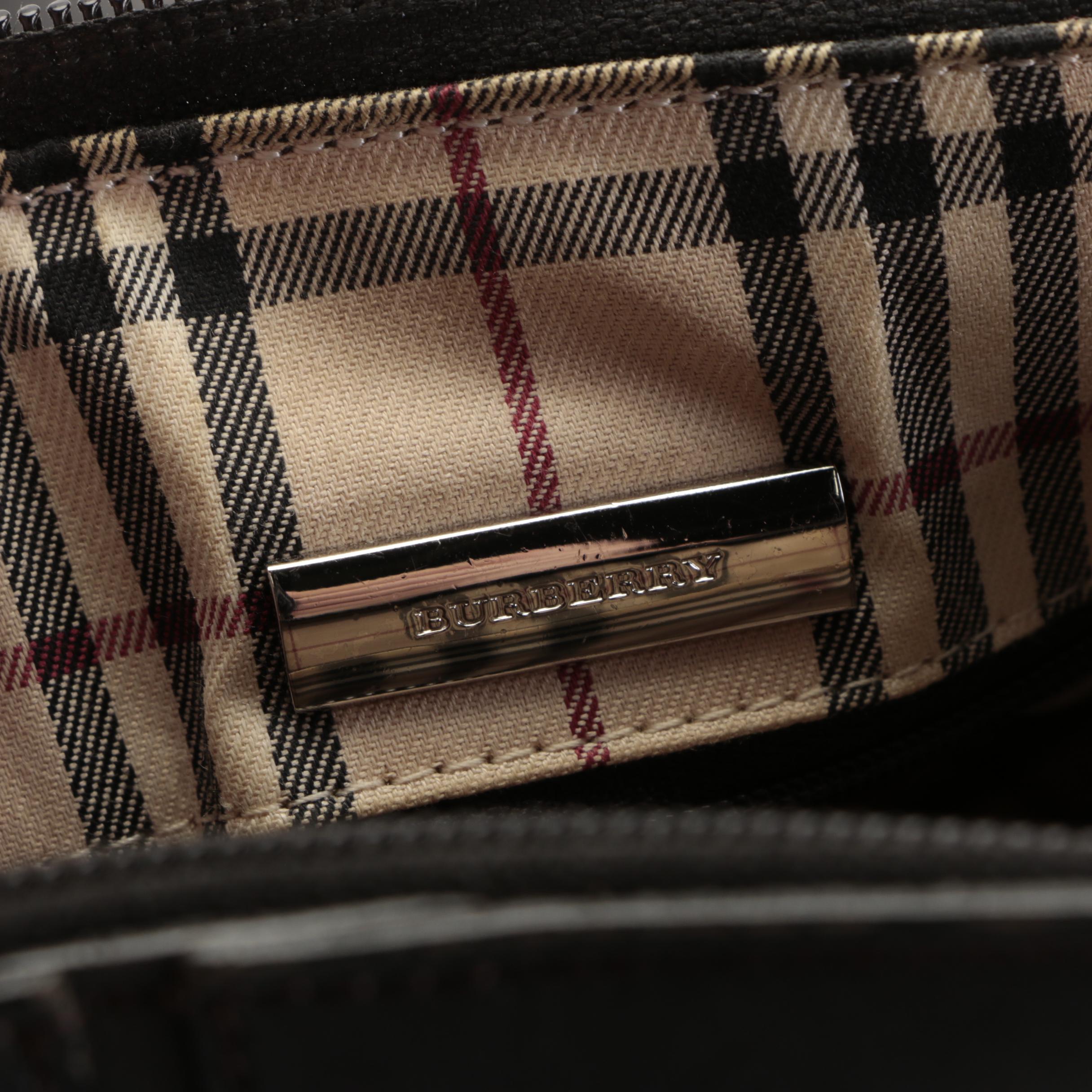 Burberry Leather Barrel Bag