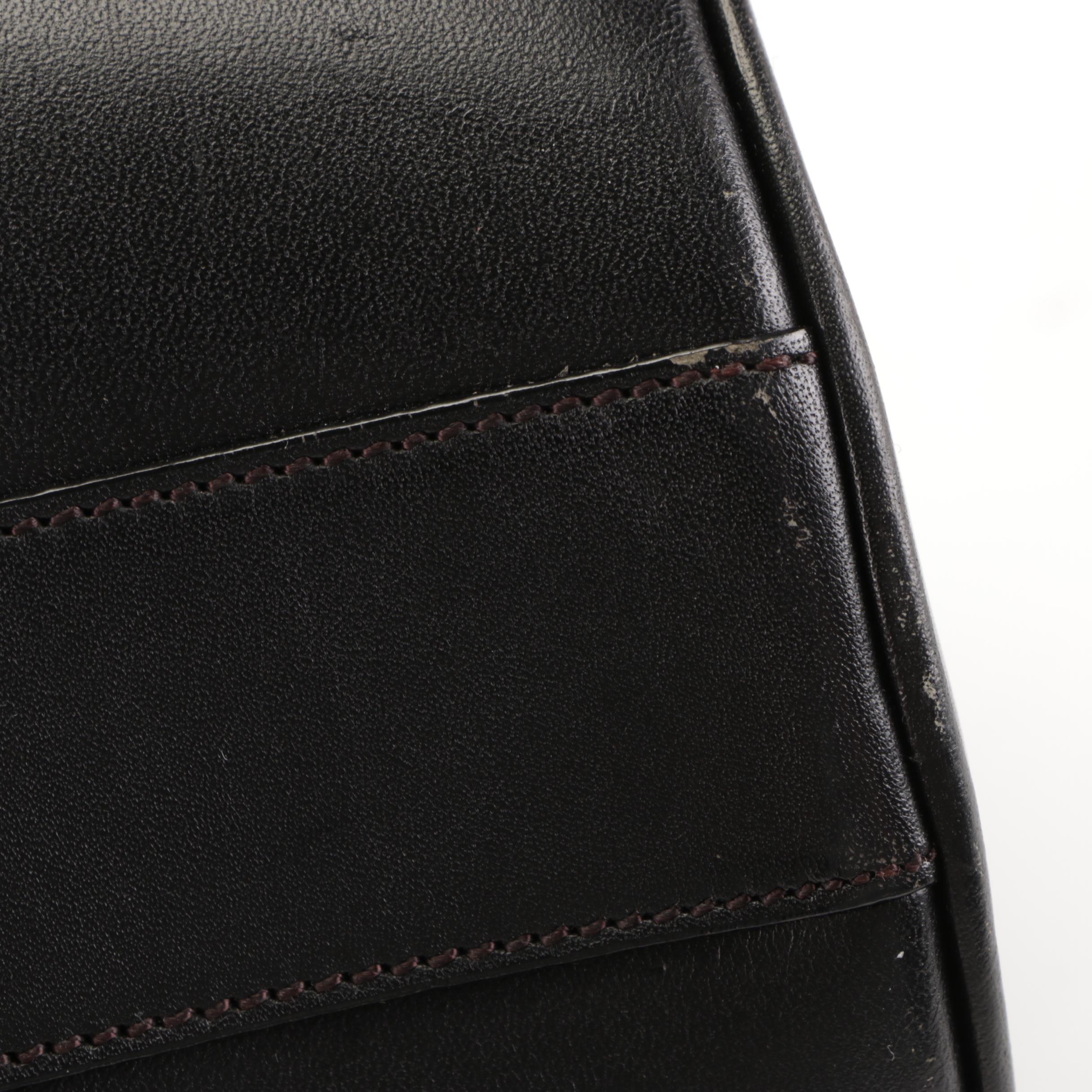 Burberry Leather Barrel Bag