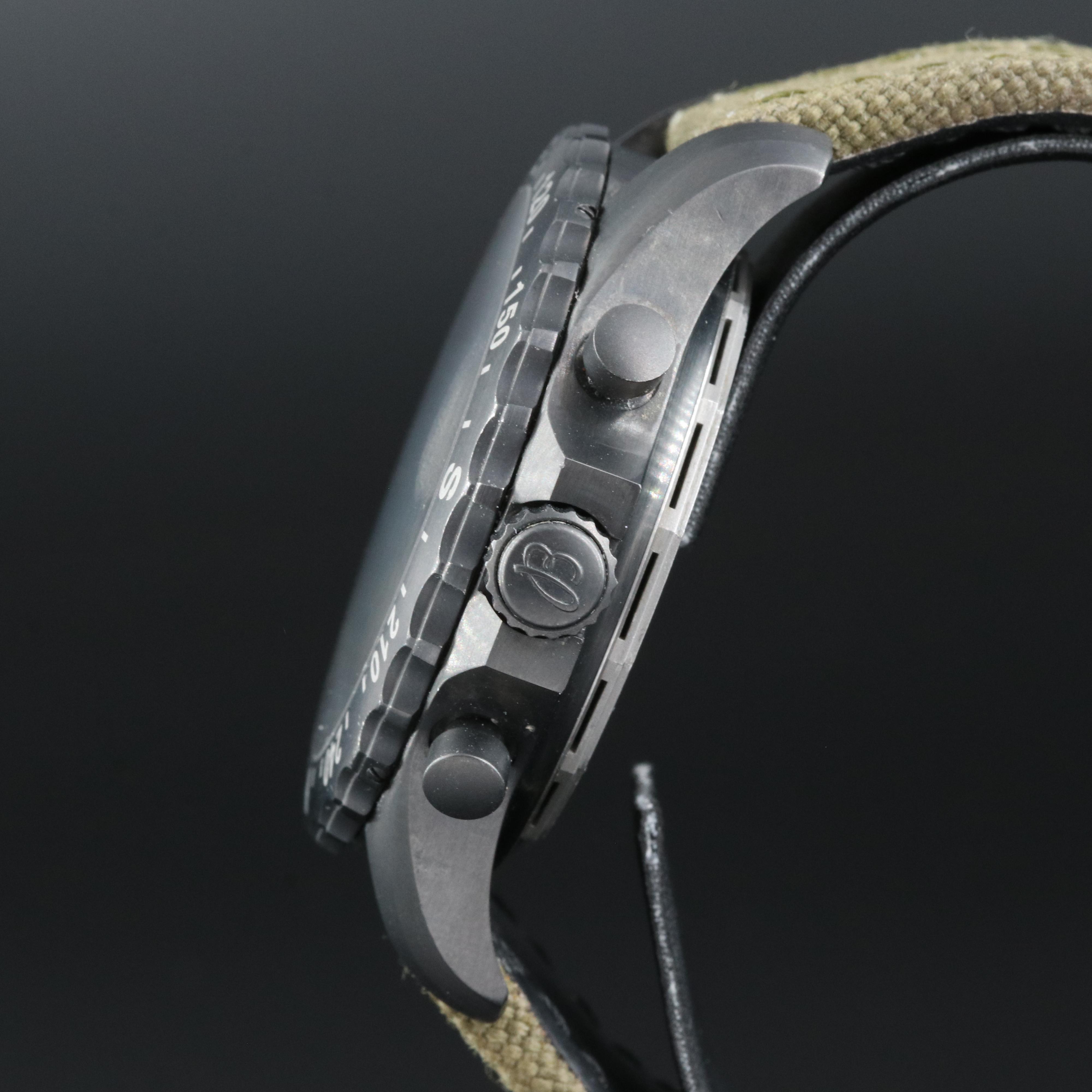 Breitling Chronospace Military Black Steel Volcanic Black Watch