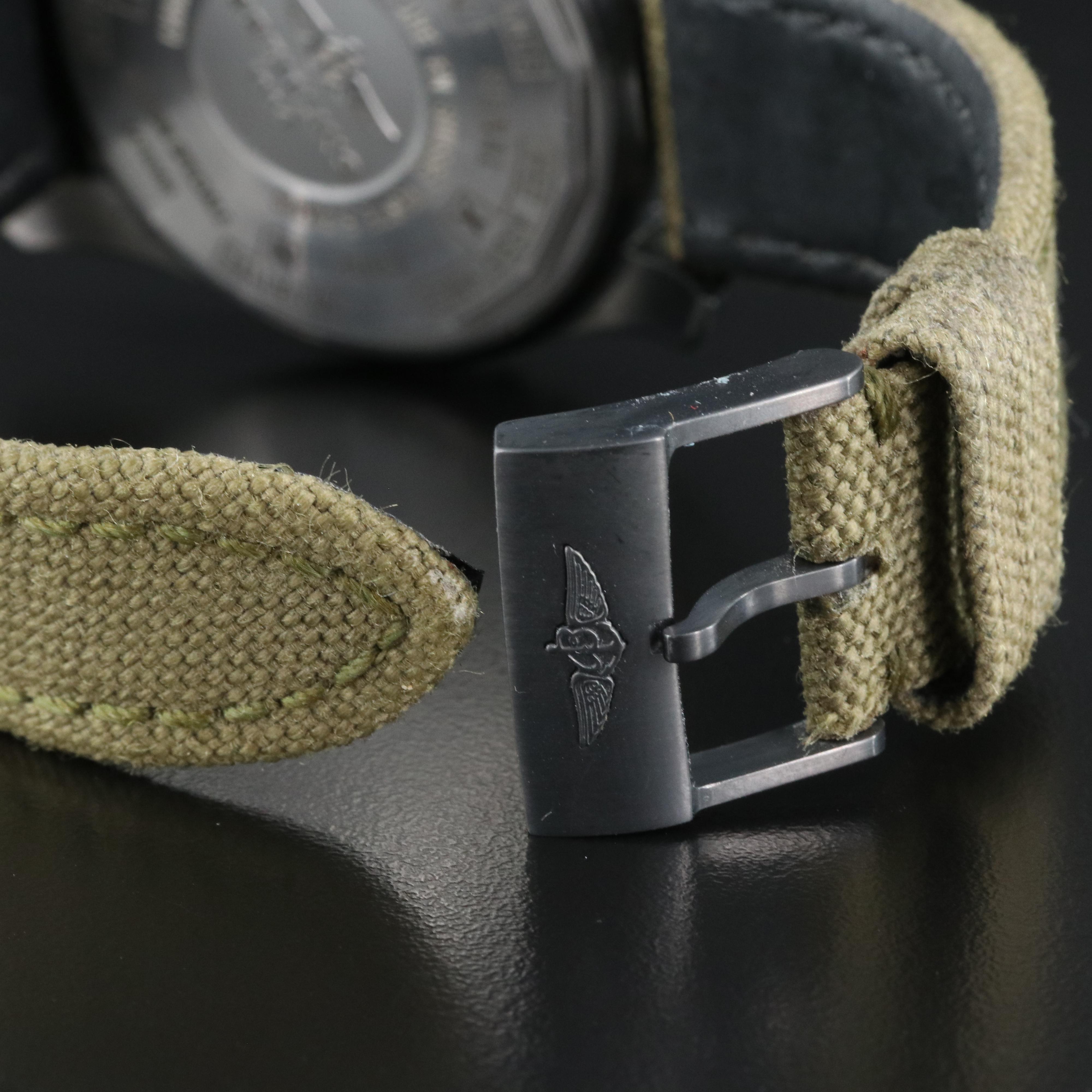 Breitling Chronospace Military Black Steel Volcanic Black Watch