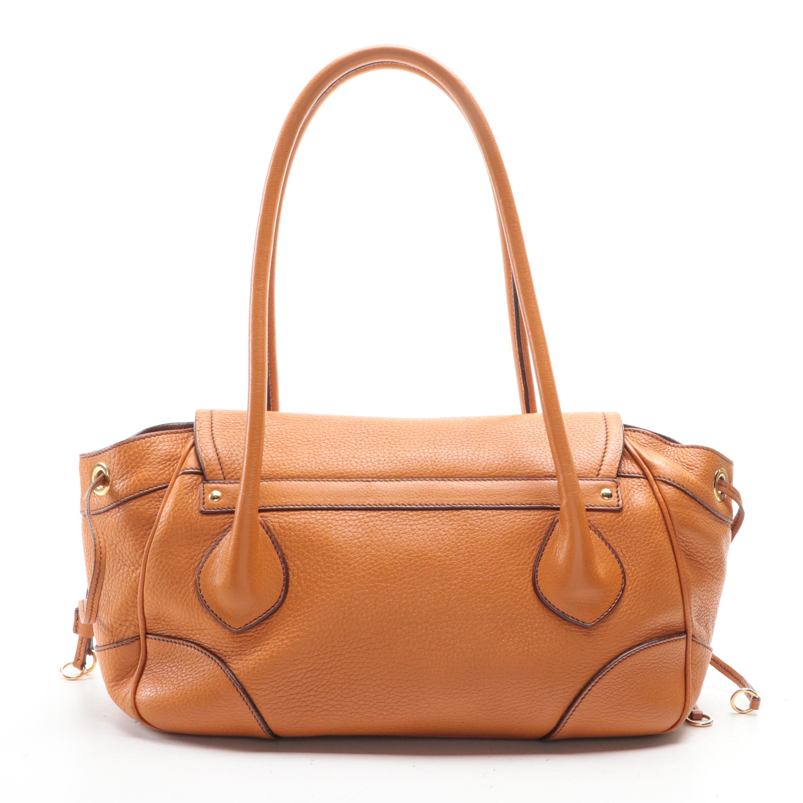 Prada Leather Flap Satchel