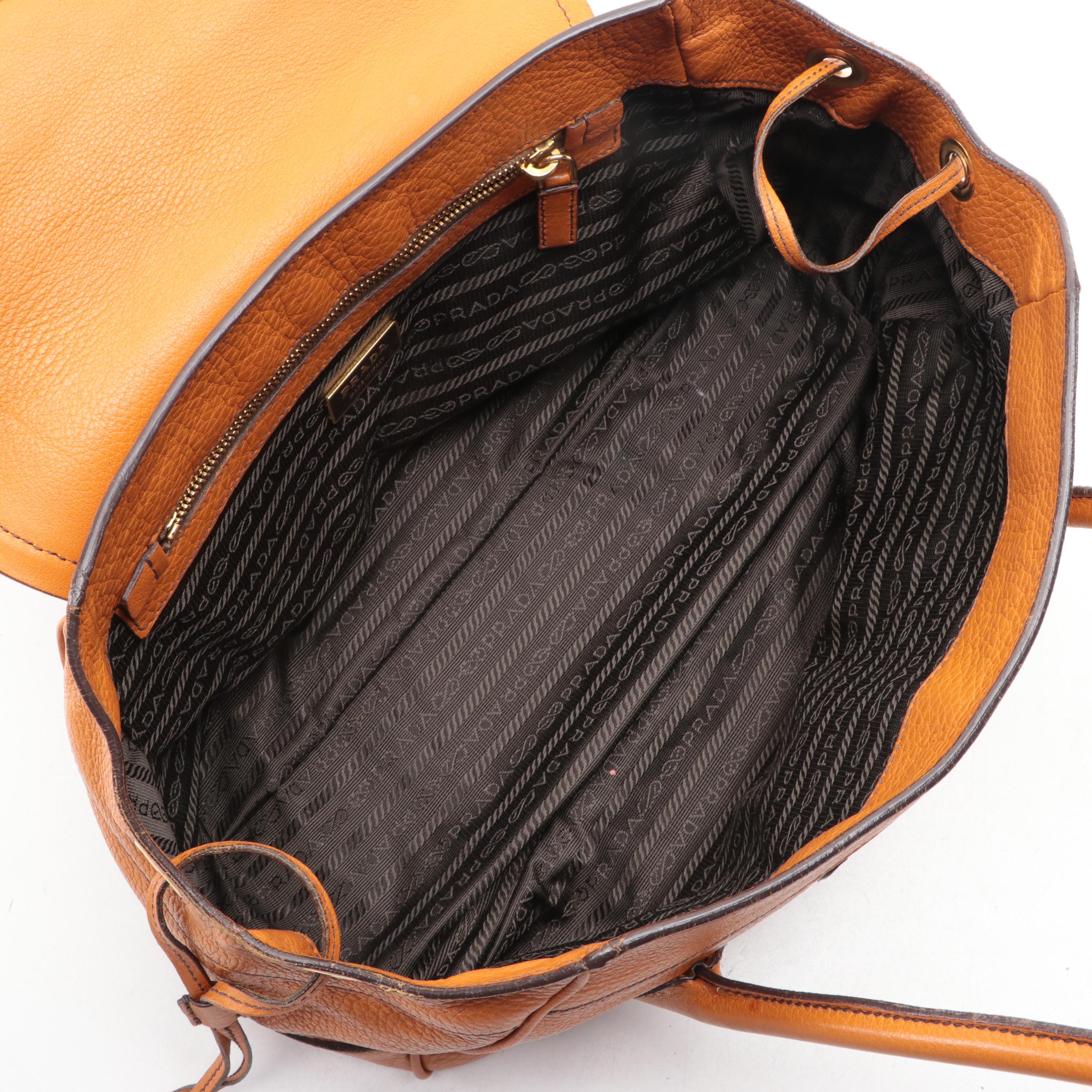 Prada Leather Flap Satchel