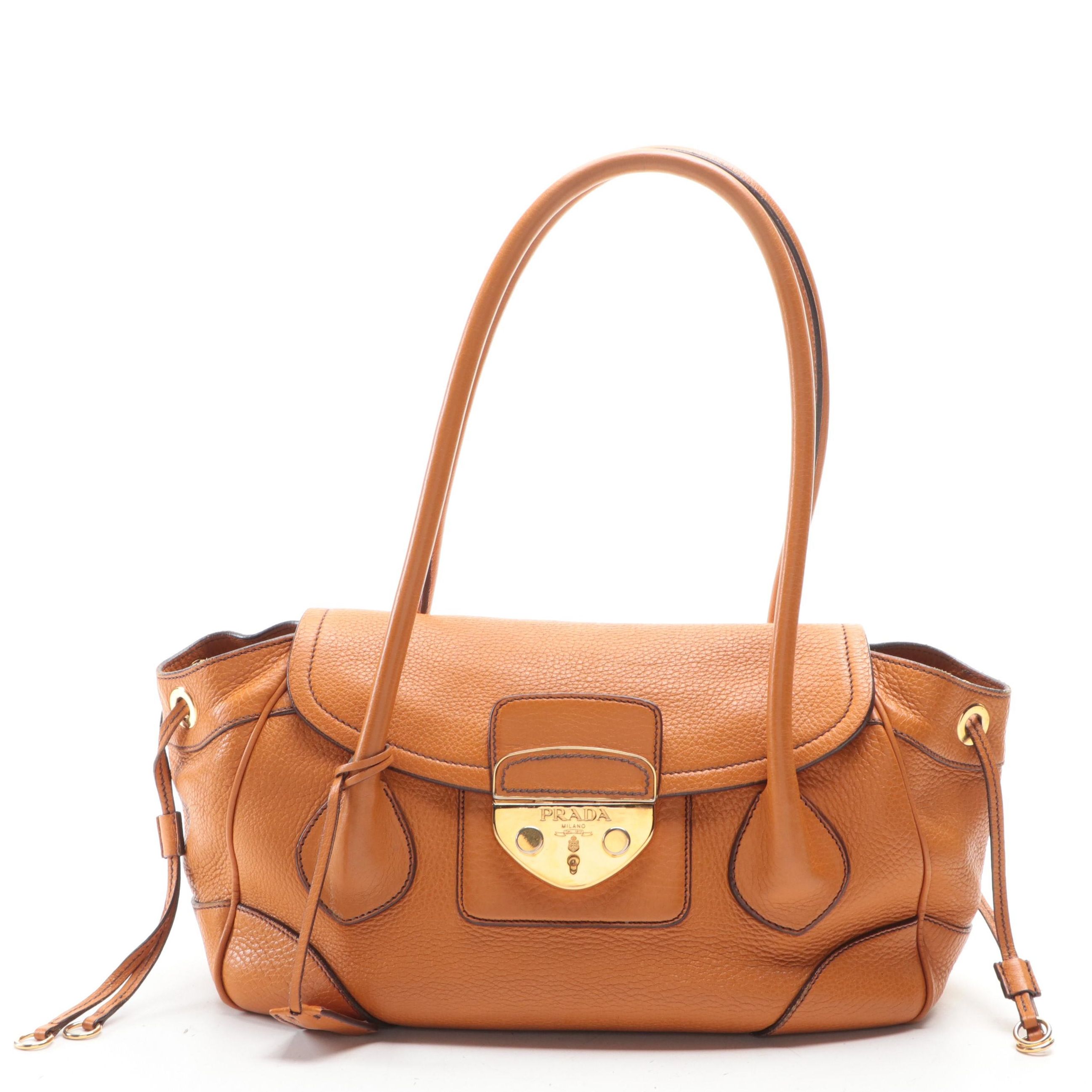 Prada Leather Flap Satchel