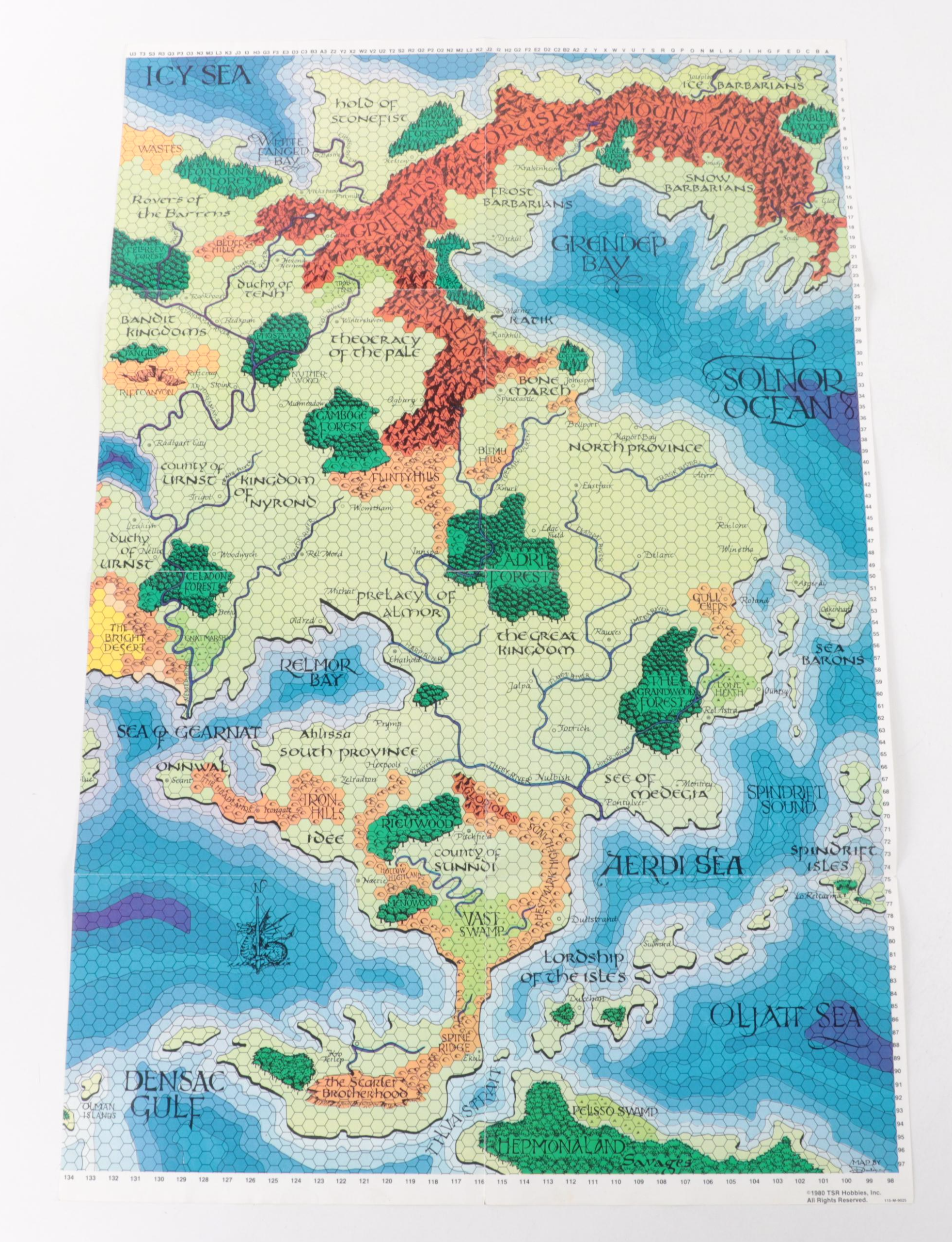 Dungeons & Dragons Guide Books, Maps, and Magazines with Bushido Guide Books