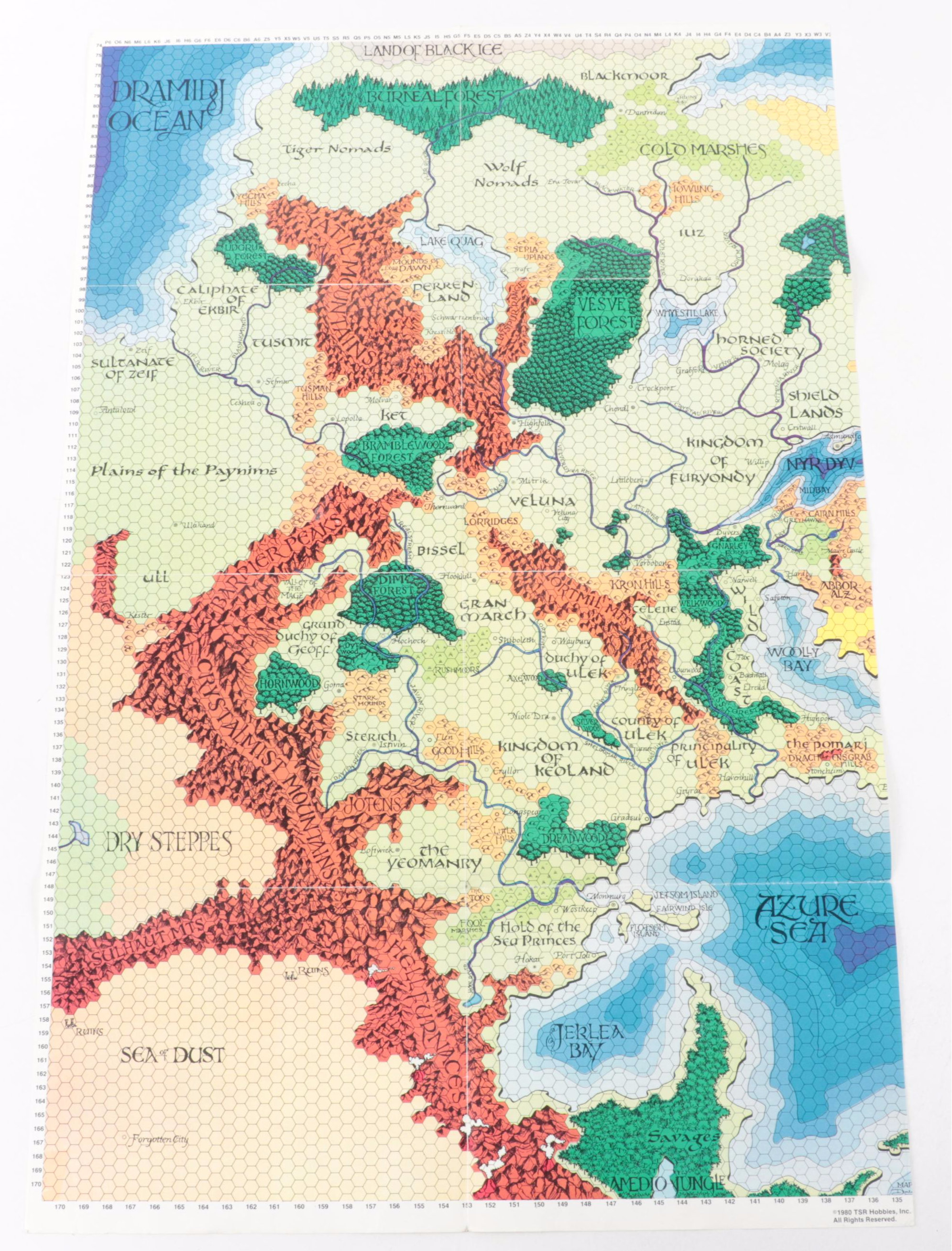 Dungeons & Dragons Guide Books, Maps, and Magazines with Bushido Guide Books