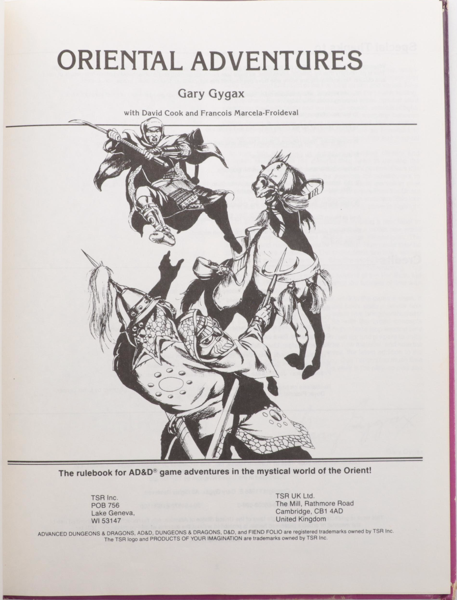 Dungeons & Dragons Guide Books, Maps, and Magazines with Bushido Guide Books