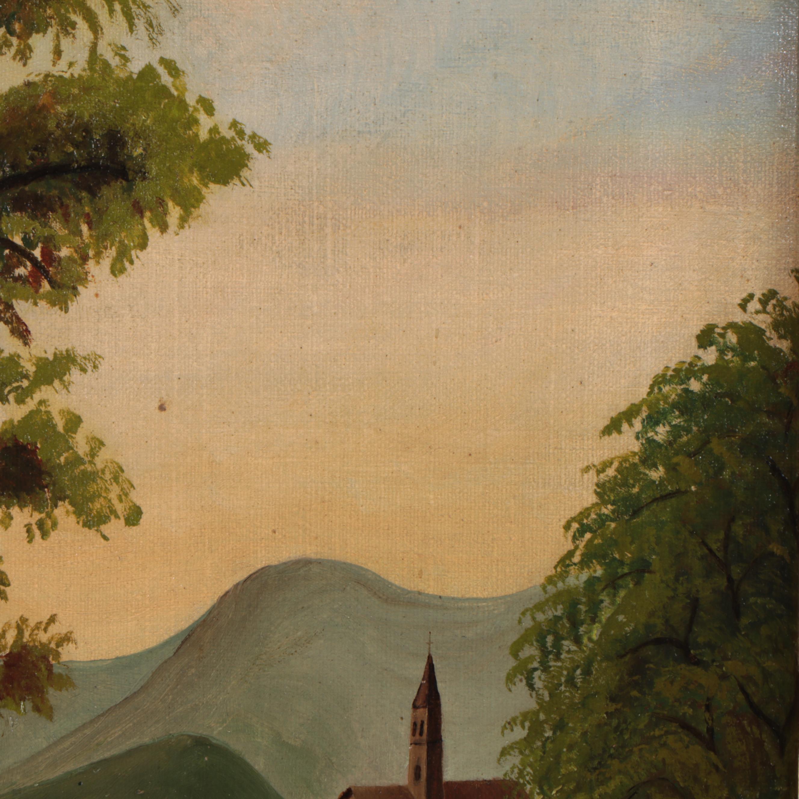 Countryside Landscape Oil Painting