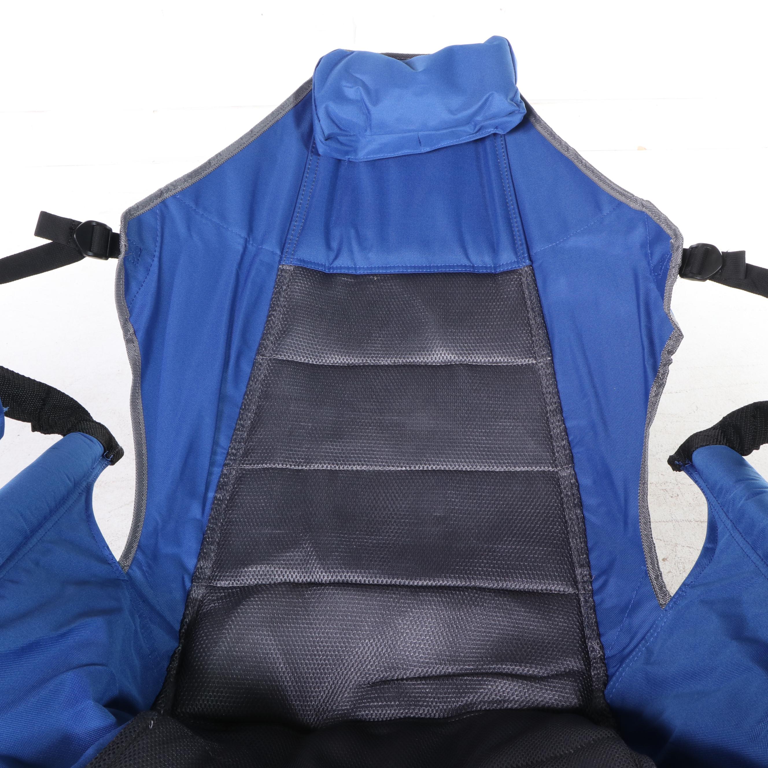 Member's Mark Swing Chair Lounger and Folding Chair in Blue