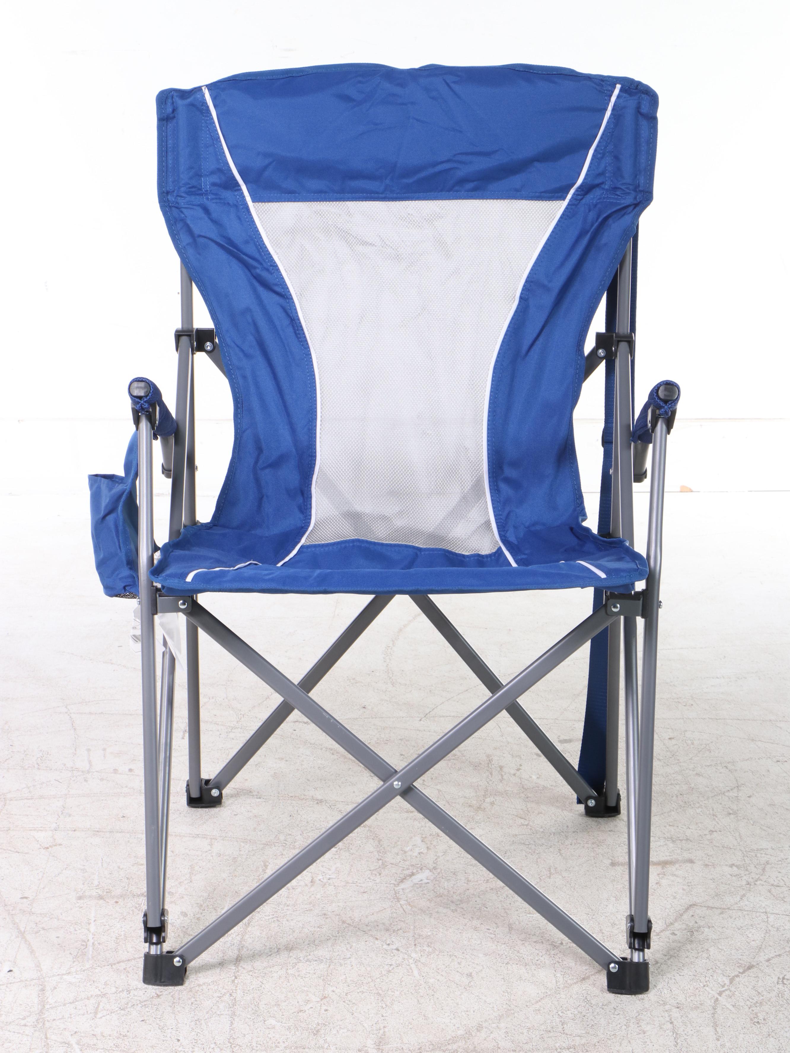 Member's Mark Swing Chair Lounger and Folding Chair in Blue