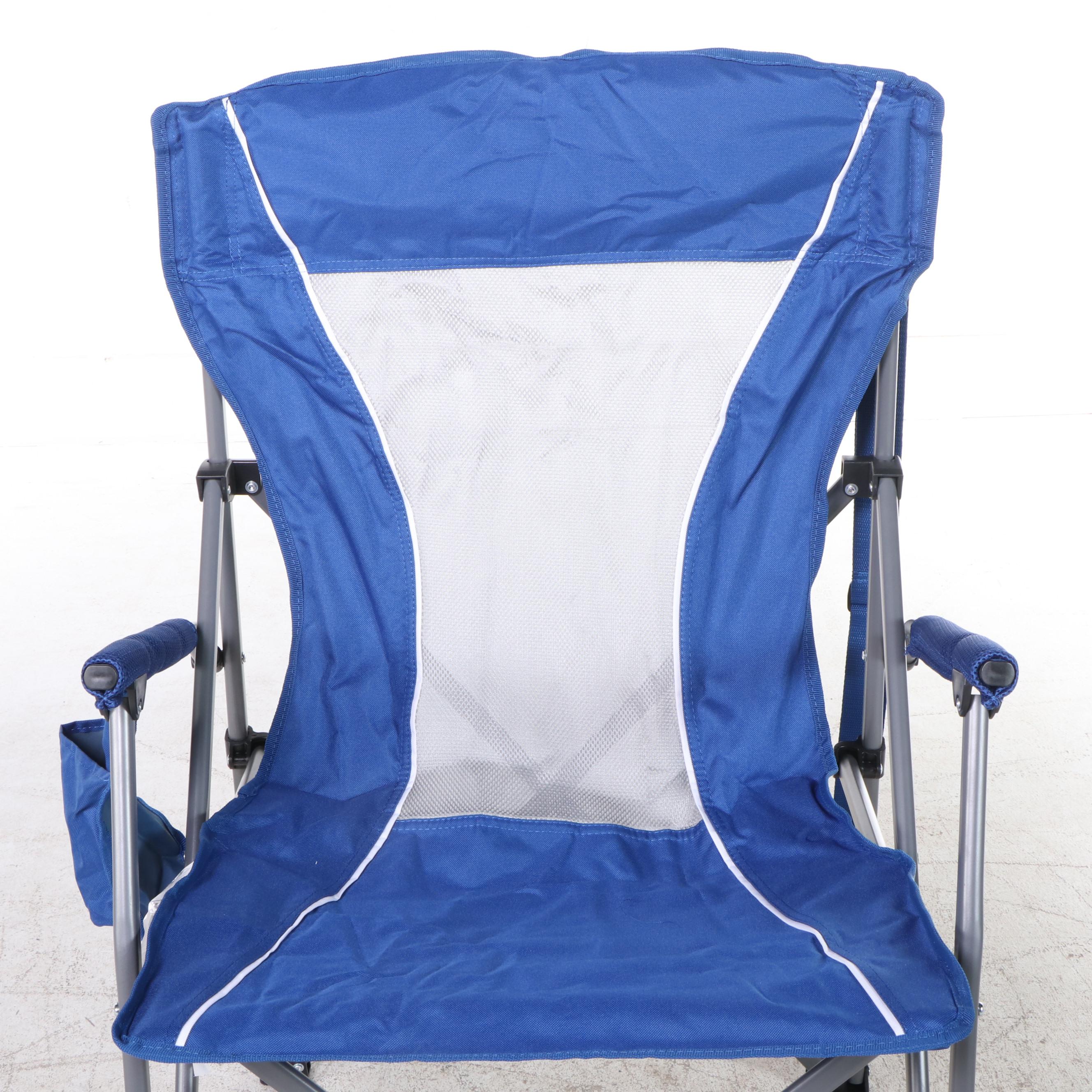 Member's Mark Swing Chair Lounger and Folding Chair in Blue