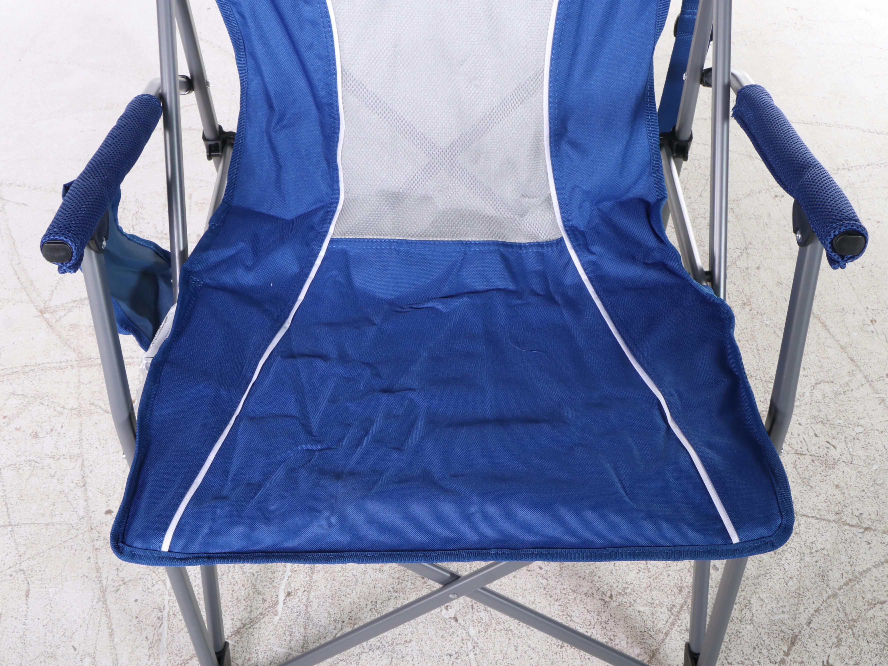 Member's Mark Swing Chair Lounger and Folding Chair in Blue