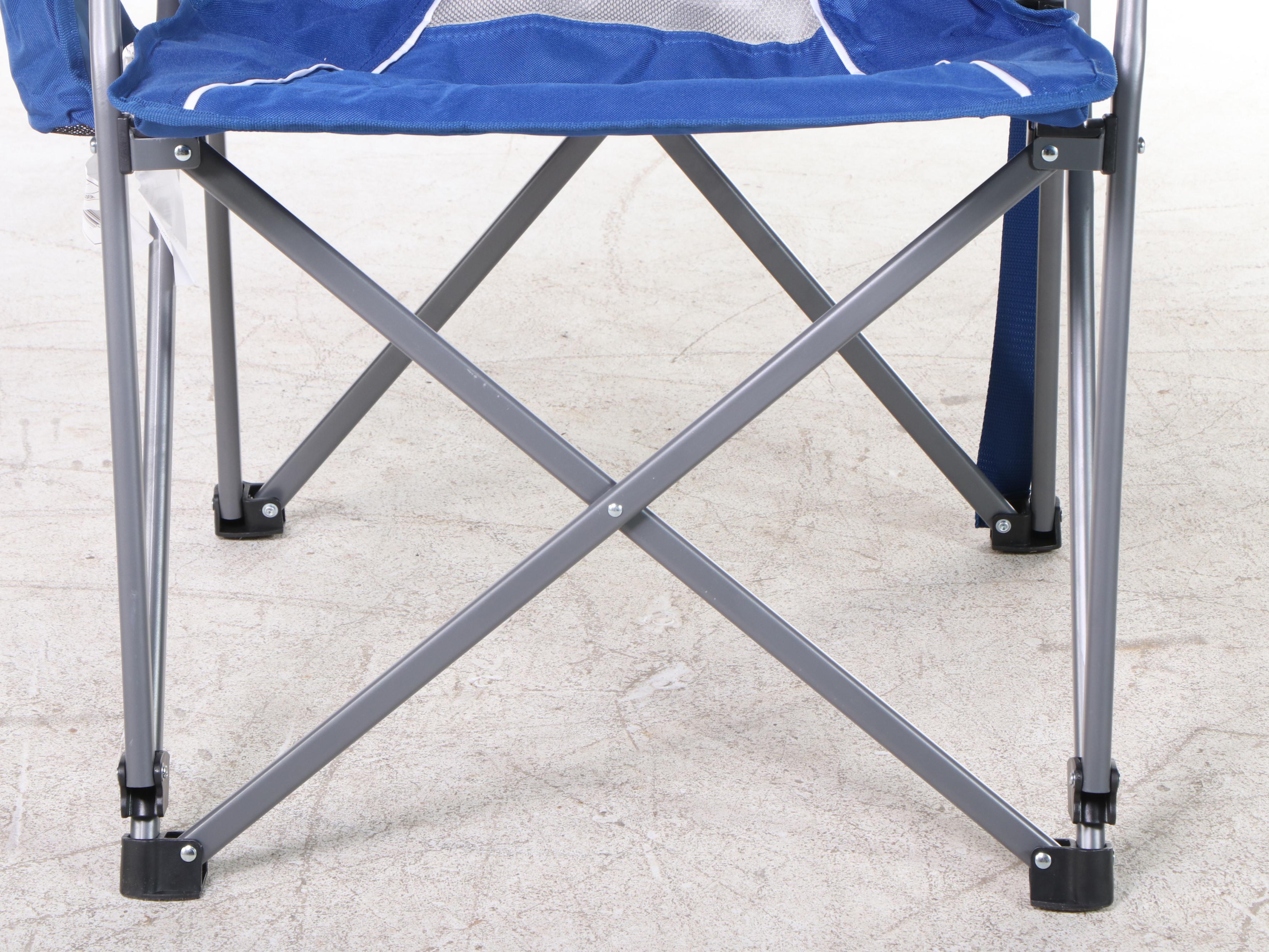 Member's Mark Swing Chair Lounger and Folding Chair in Blue
