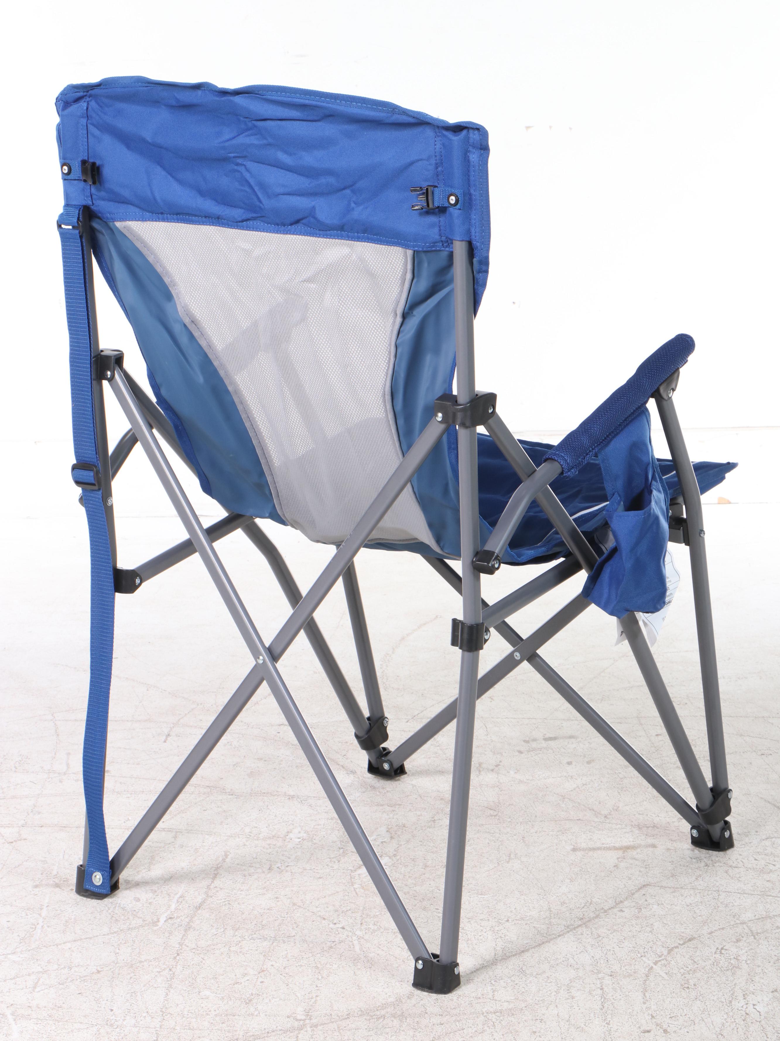 Member's Mark Swing Chair Lounger and Folding Chair in Blue