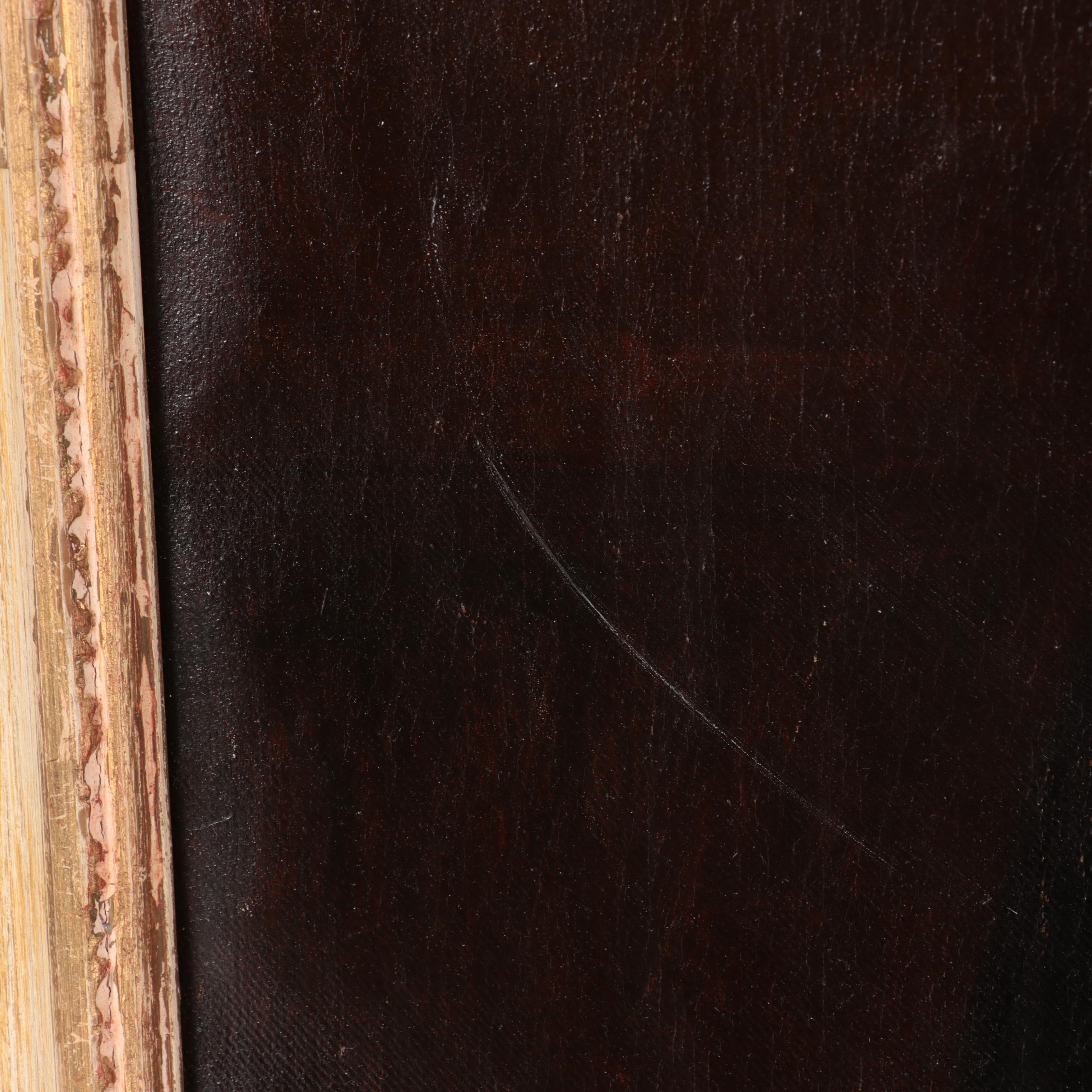 American School Large-Scale Portrait Oil Painting