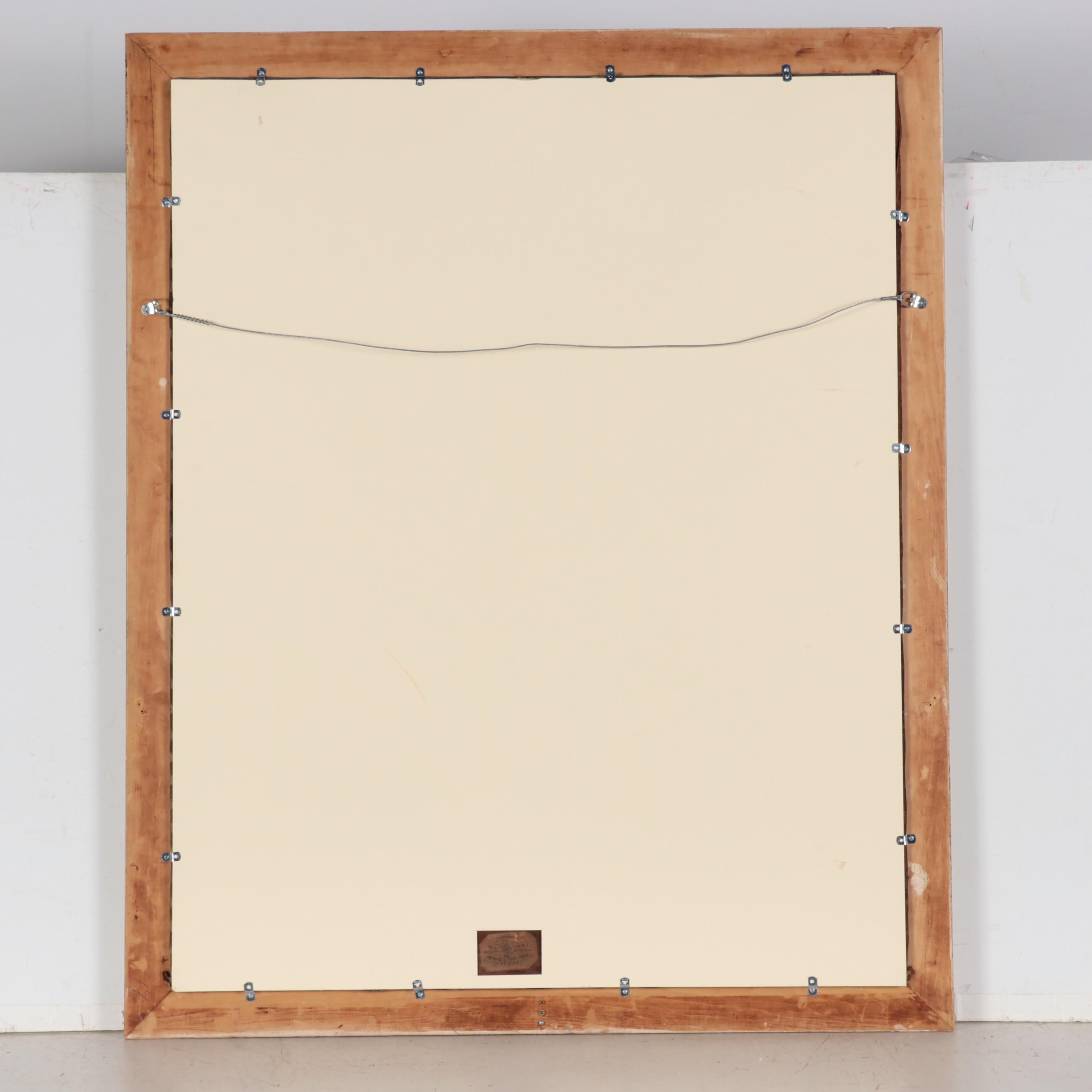 American School Large-Scale Portrait Oil Painting