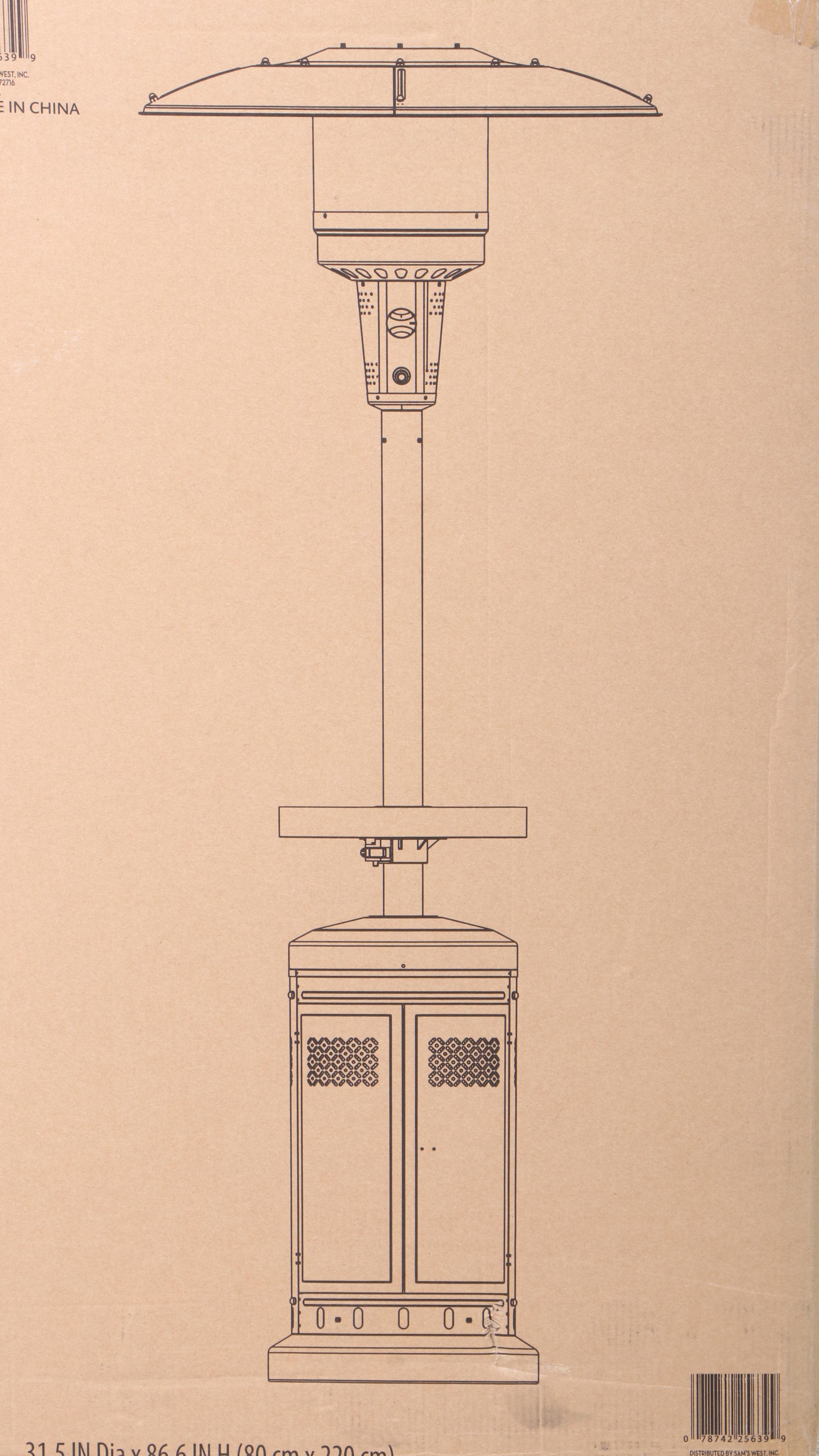 Member's Mark Patio Heater with LED Table