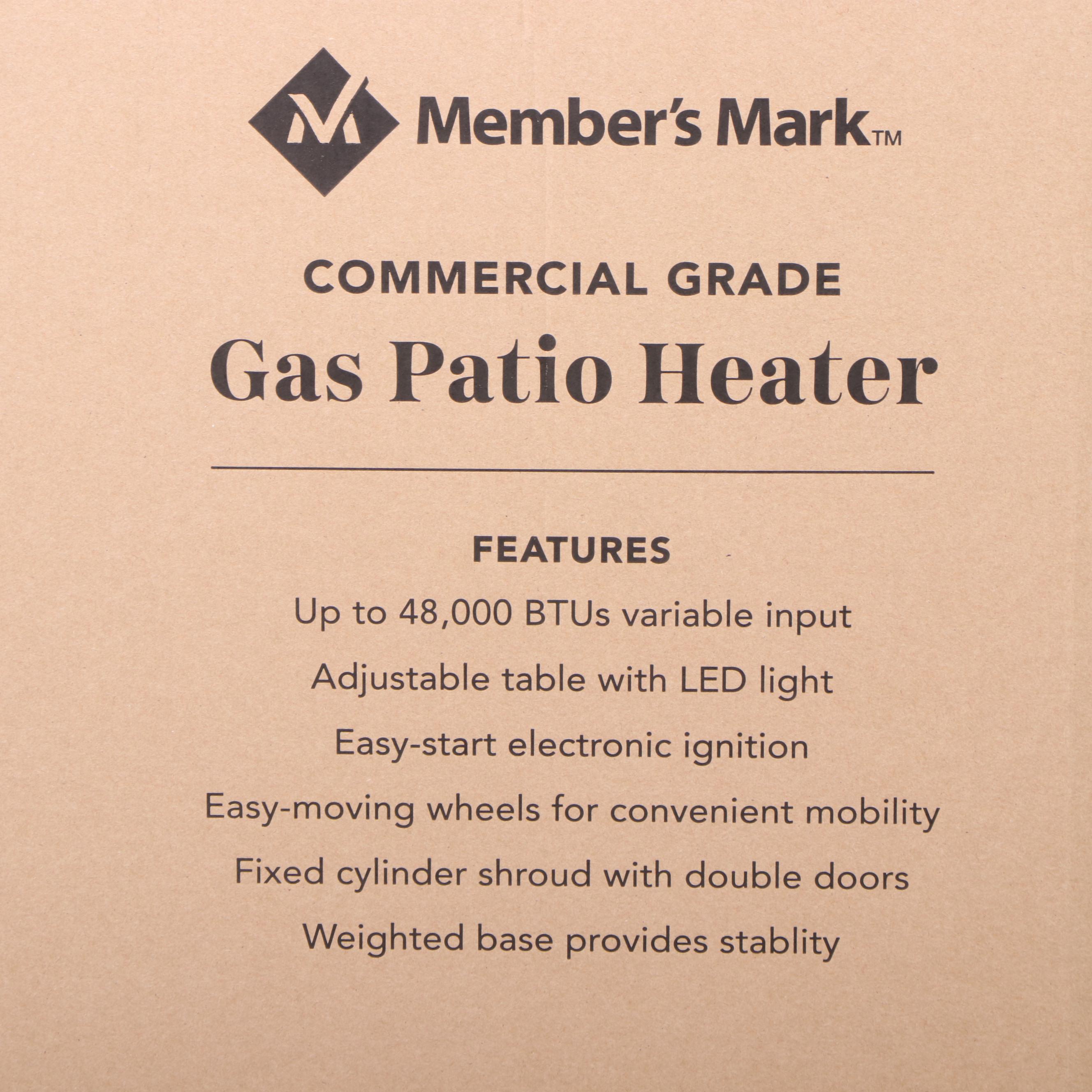 Member's Mark Patio Heater with LED Table