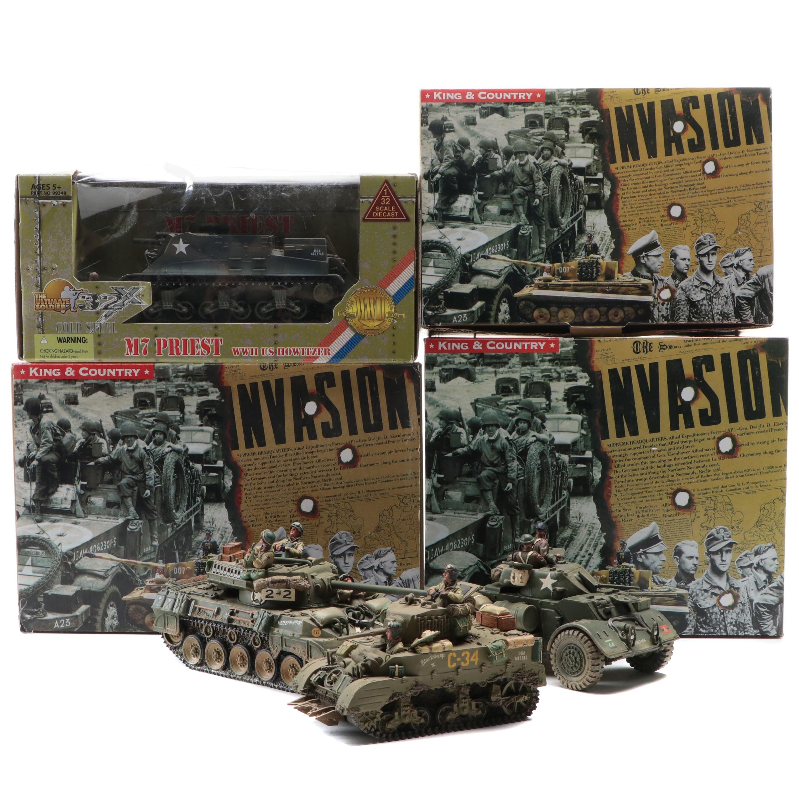 King & Country with Other World War II Toy Tanks and Vehicles