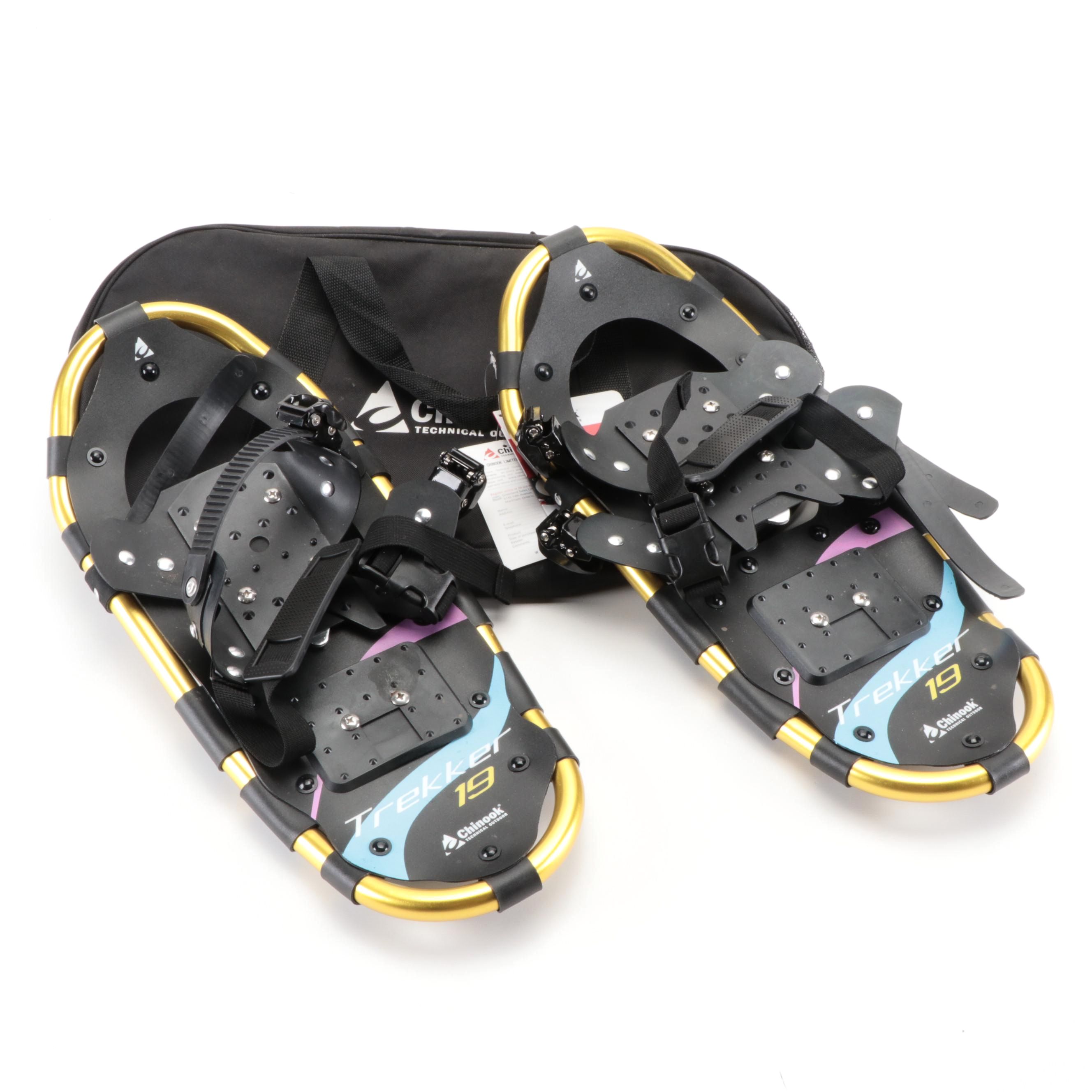 Children's Chinook Young Trekker 19 Snowshoes with Carry/Backpack Case