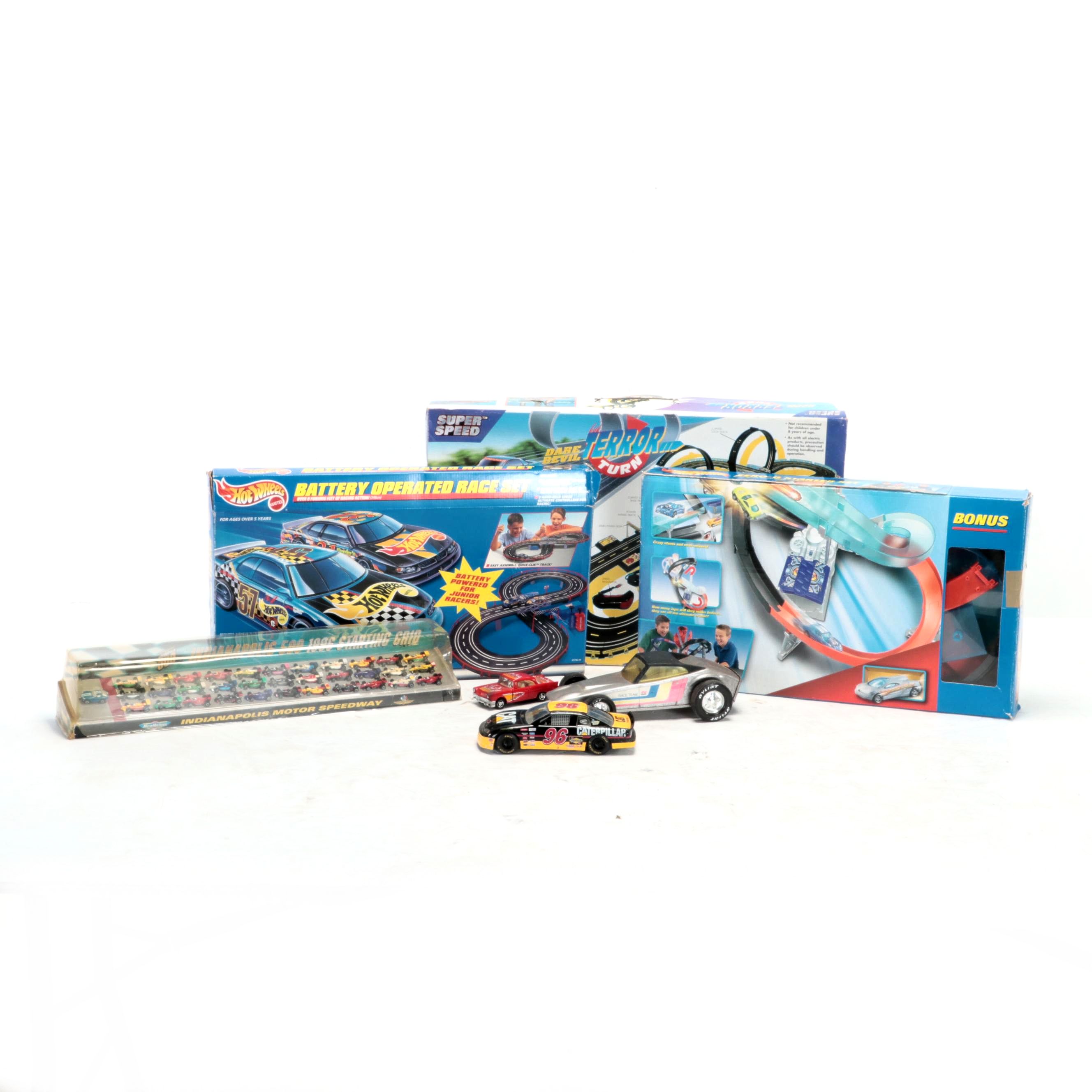 Hot Wheels Battery Operated Race Set and Other Racing Cars and Sets