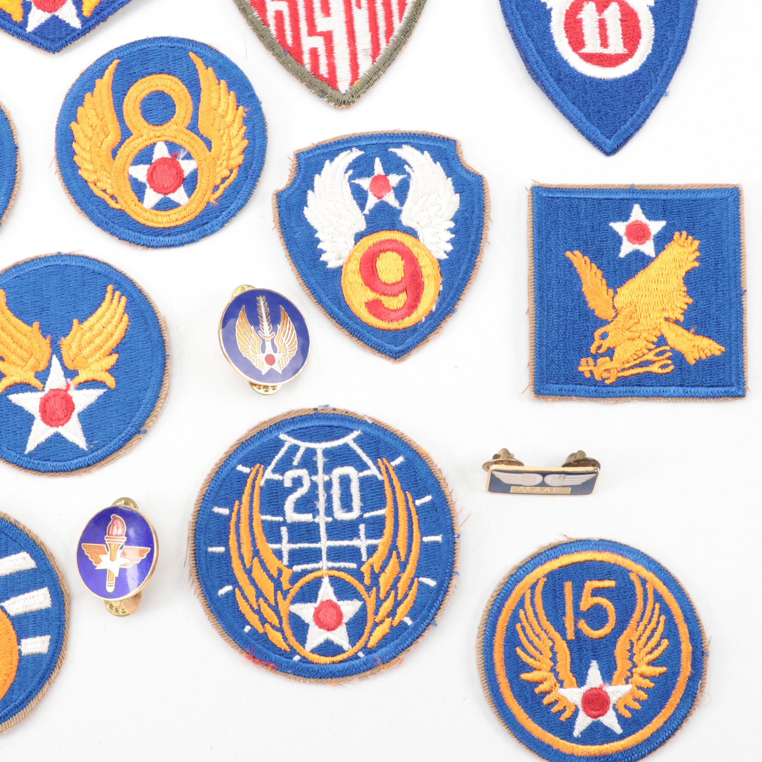 WWII Era United States Air Force Patches and Pins