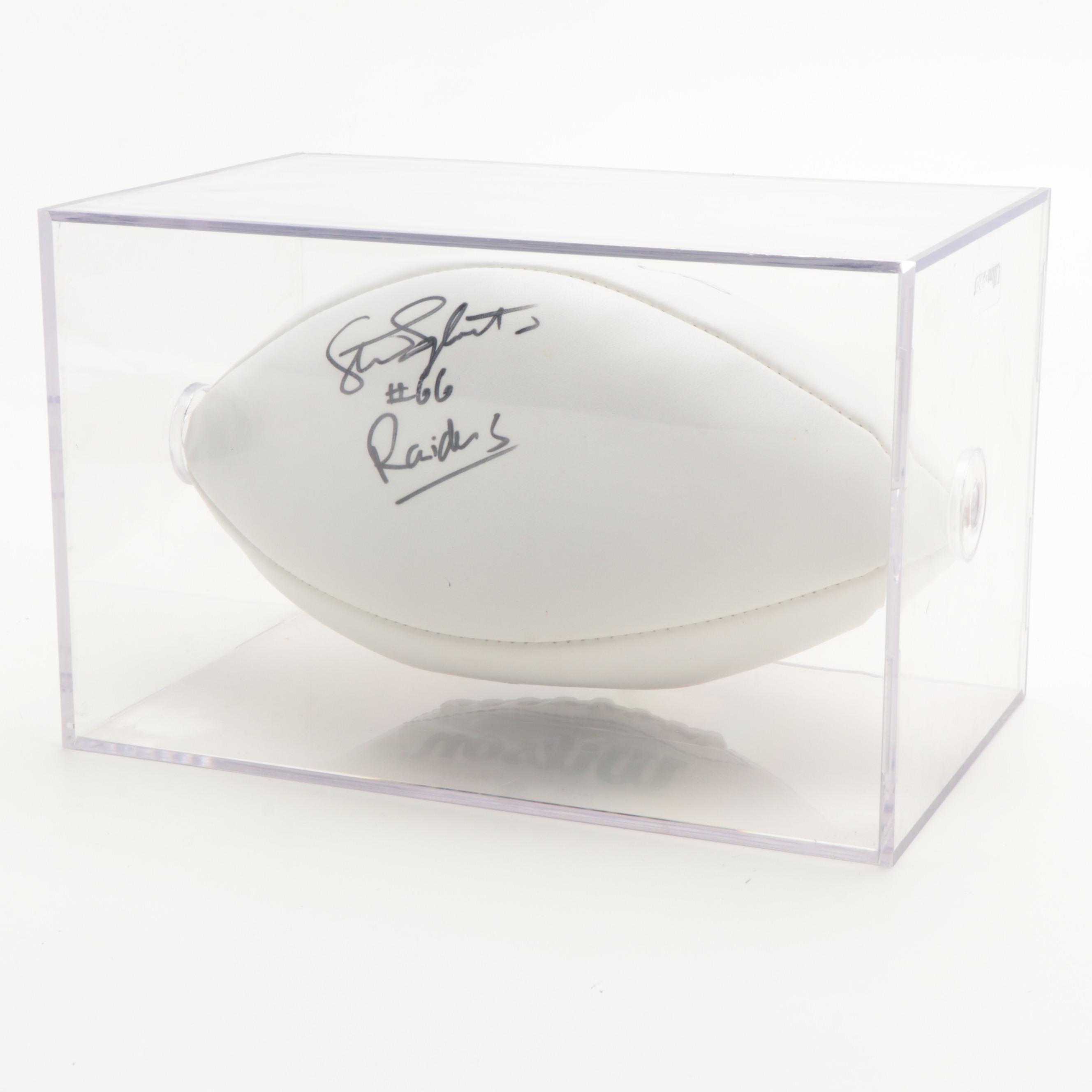 Wilson Bengals, Raiders Signed Football With Darnay Scott, Steve Sylvester