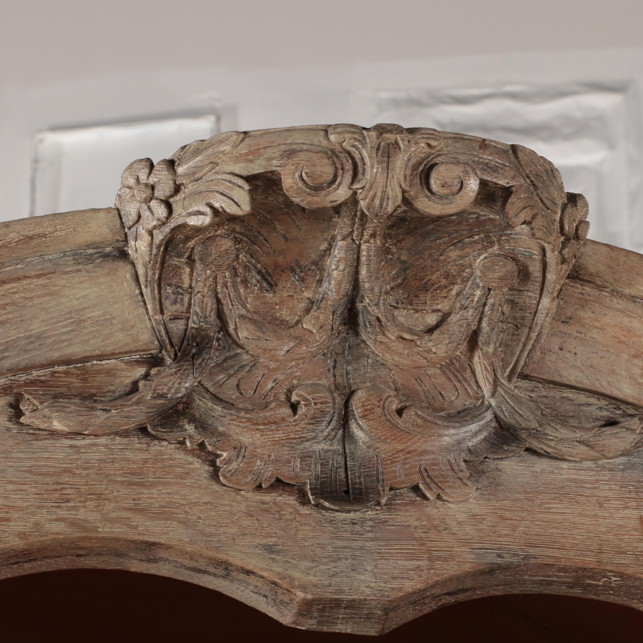 Provincial Louis XIV Oak Cabinet-on-Stand, 17th Century