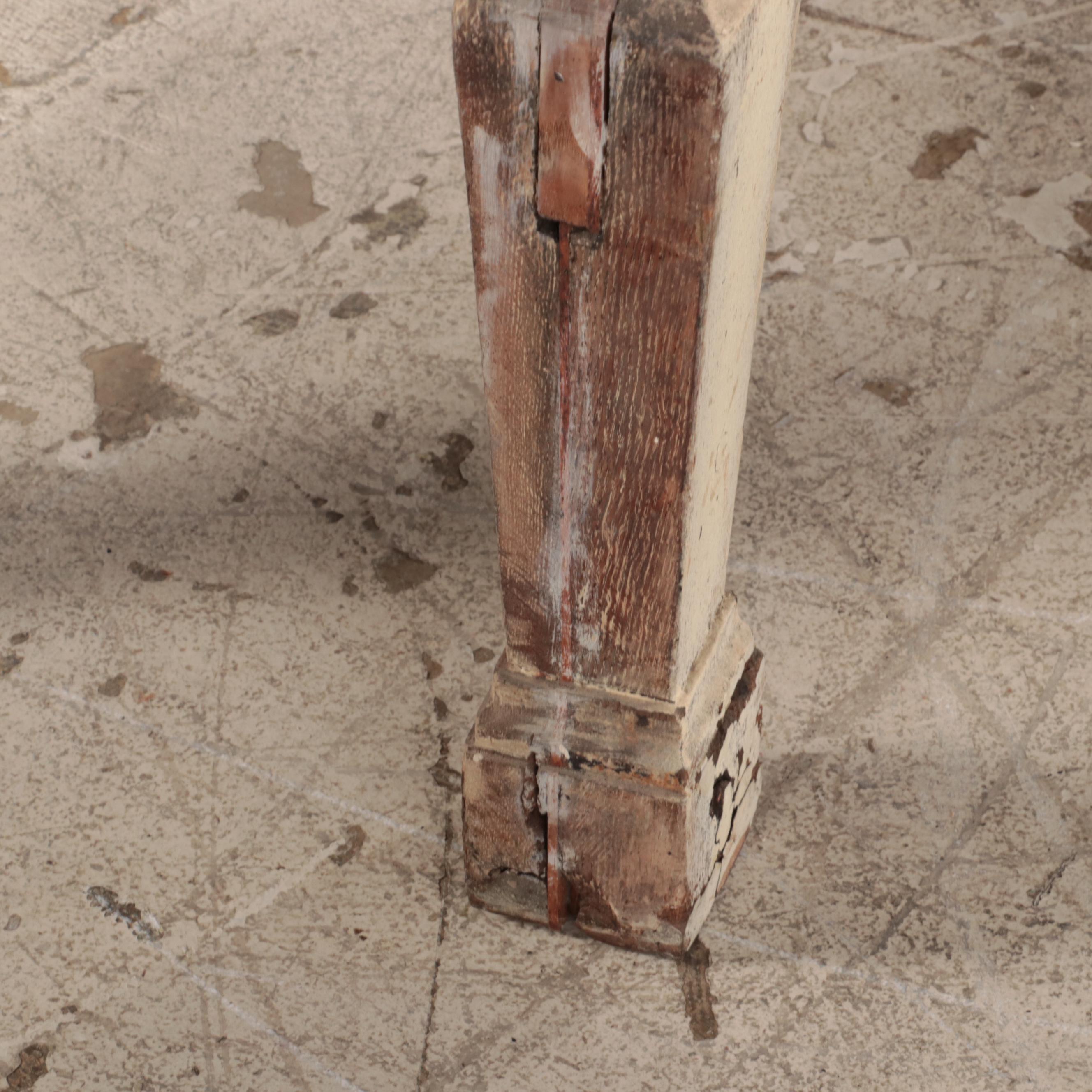Provincial Louis XIV Oak Cabinet-on-Stand, 17th Century