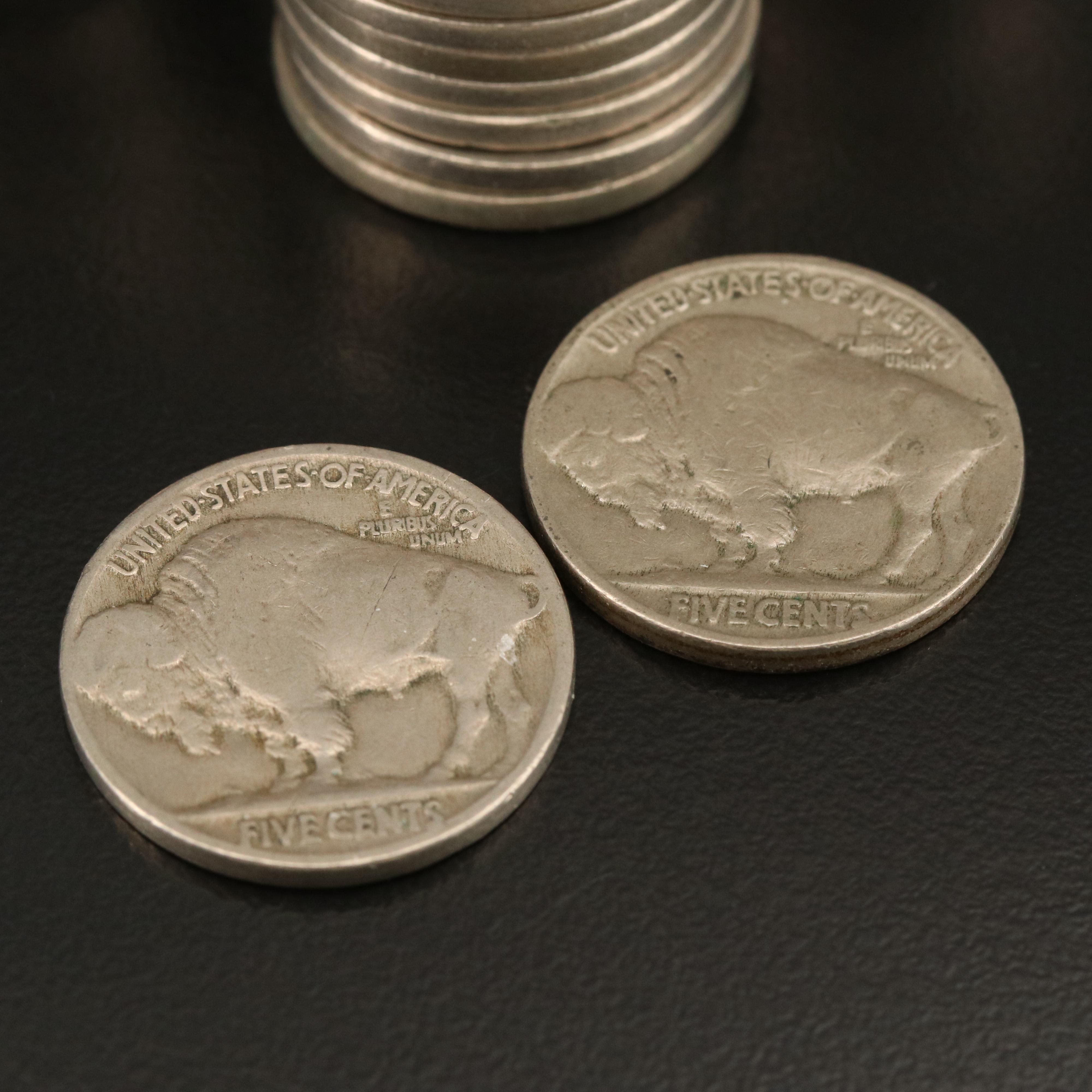 192 Full-Date Buffalo Nickels