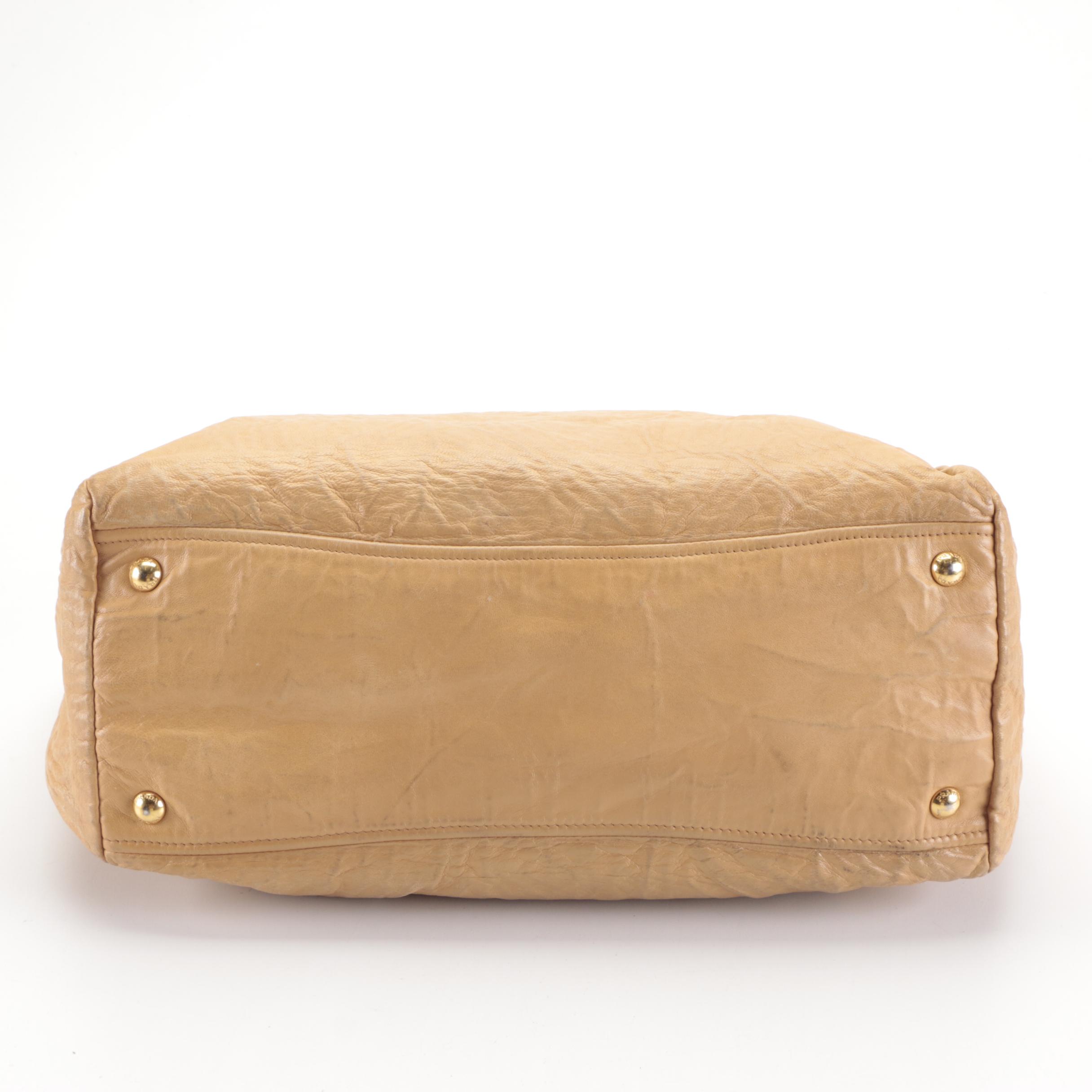 Prada Leather Zip Tote