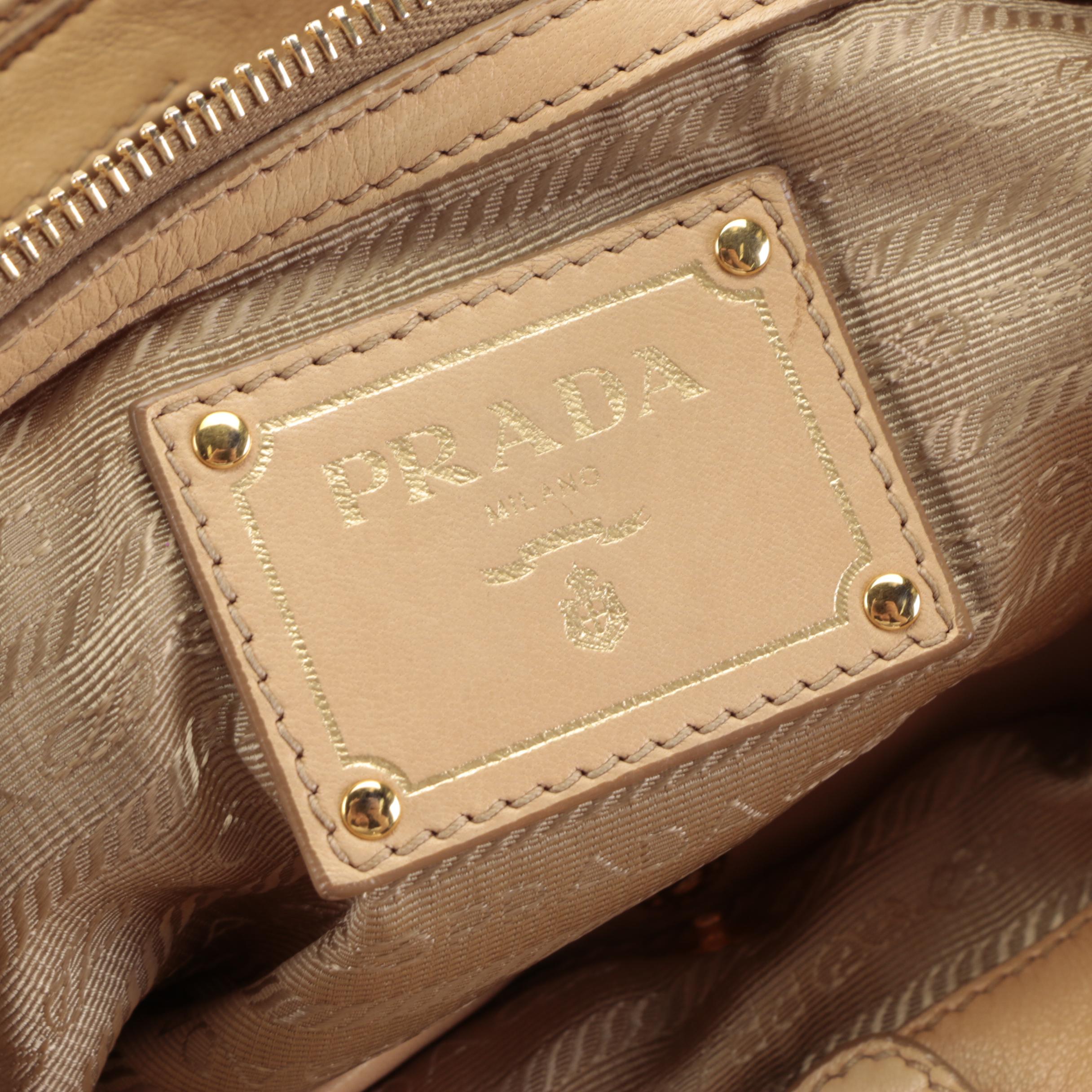 Prada Leather Zip Tote