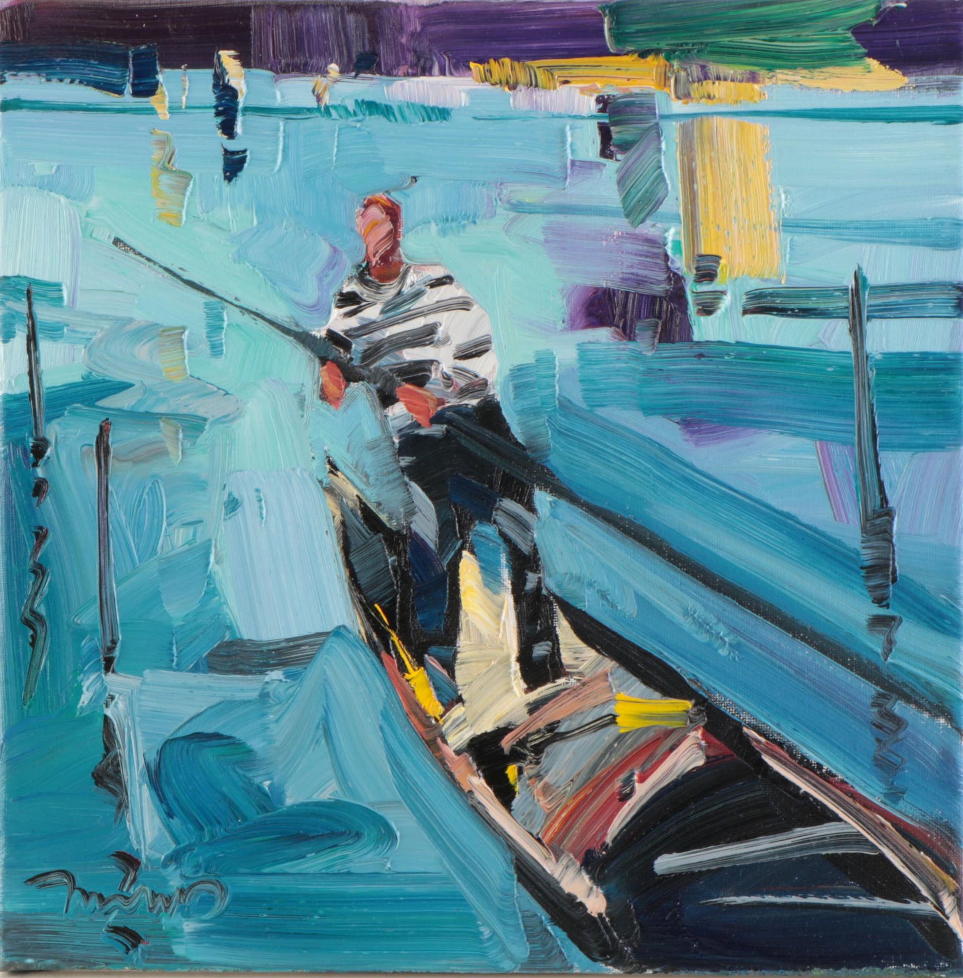 Jose Trujillo Oil Painting "Venice, Italy," 2022