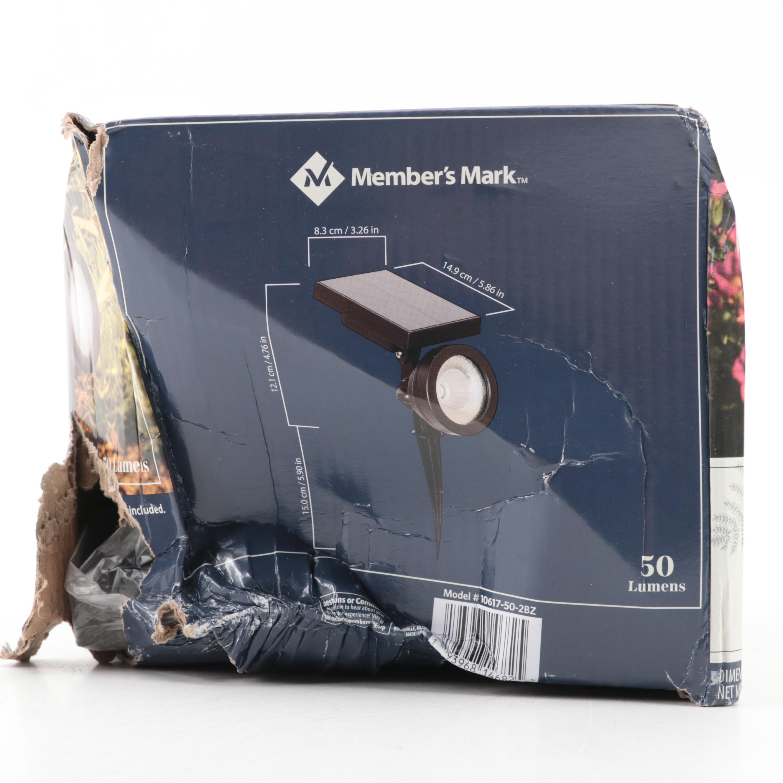 Member's Mark Oil Rubbed Bronze LED Solar Spotlights