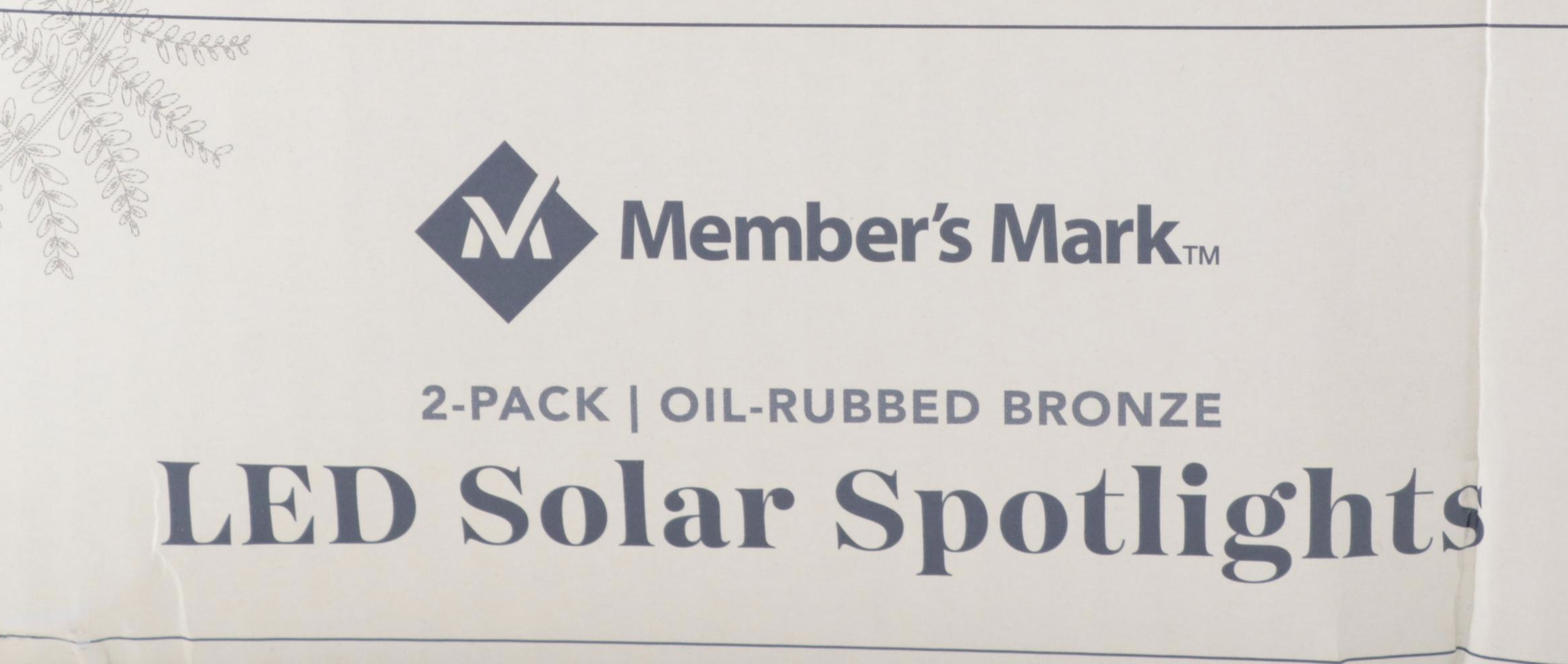 Member's Mark Oil Rubbed Bronze LED Solar Spotlights