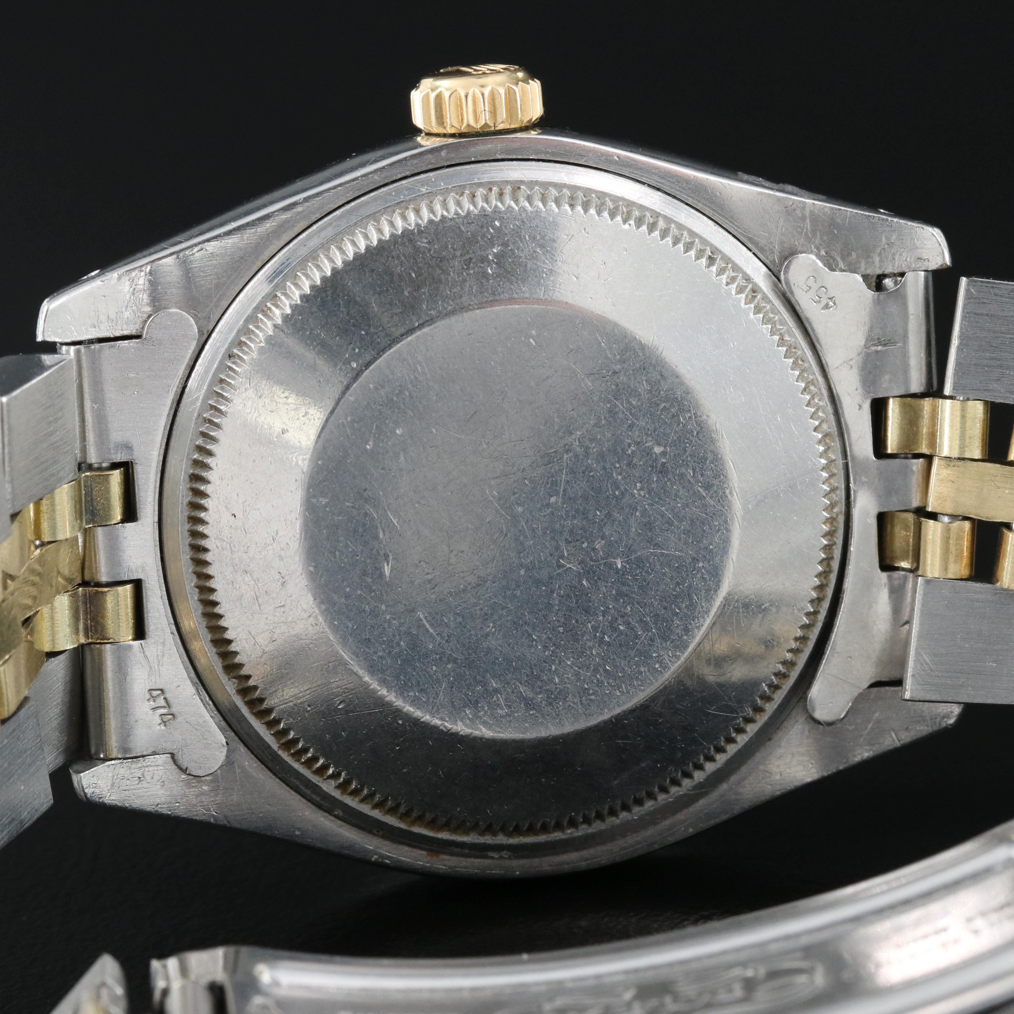 1979 Rolex Oyster Perpetual Date, Engine Turned Bezel Watch