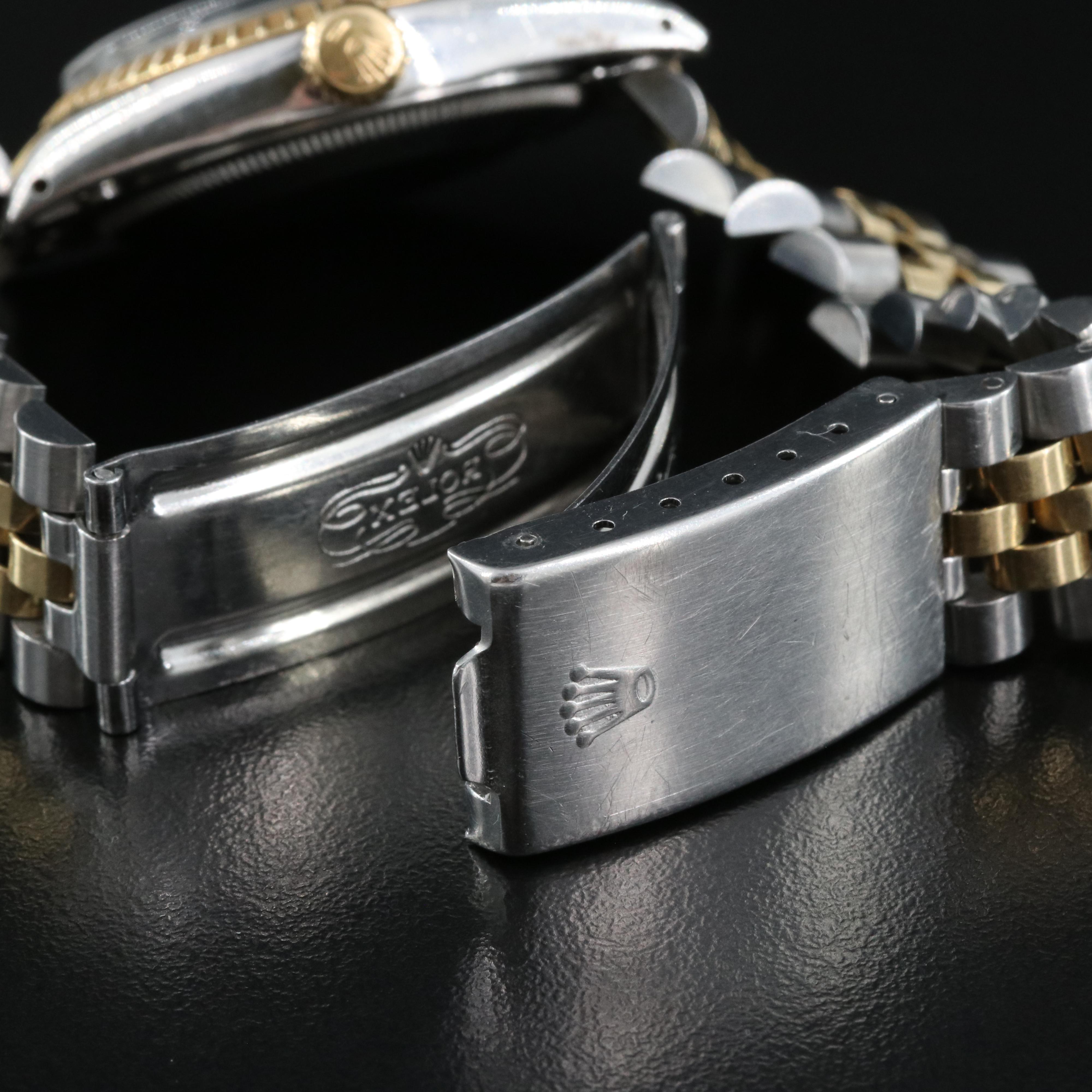 1979 Rolex Oyster Perpetual Date, Engine Turned Bezel Watch